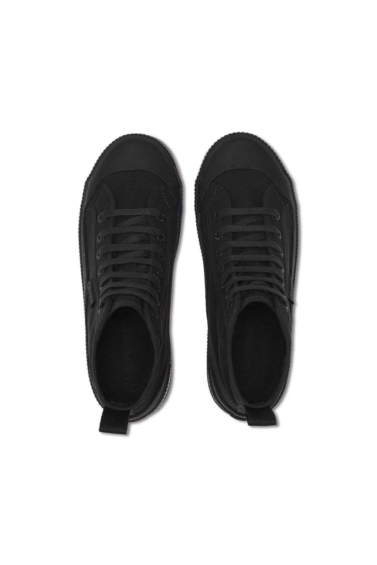 Superga 2469 Alpina Wave Tape Canvas Wr Kadın Siyah Bot S11389W-AC5-SP