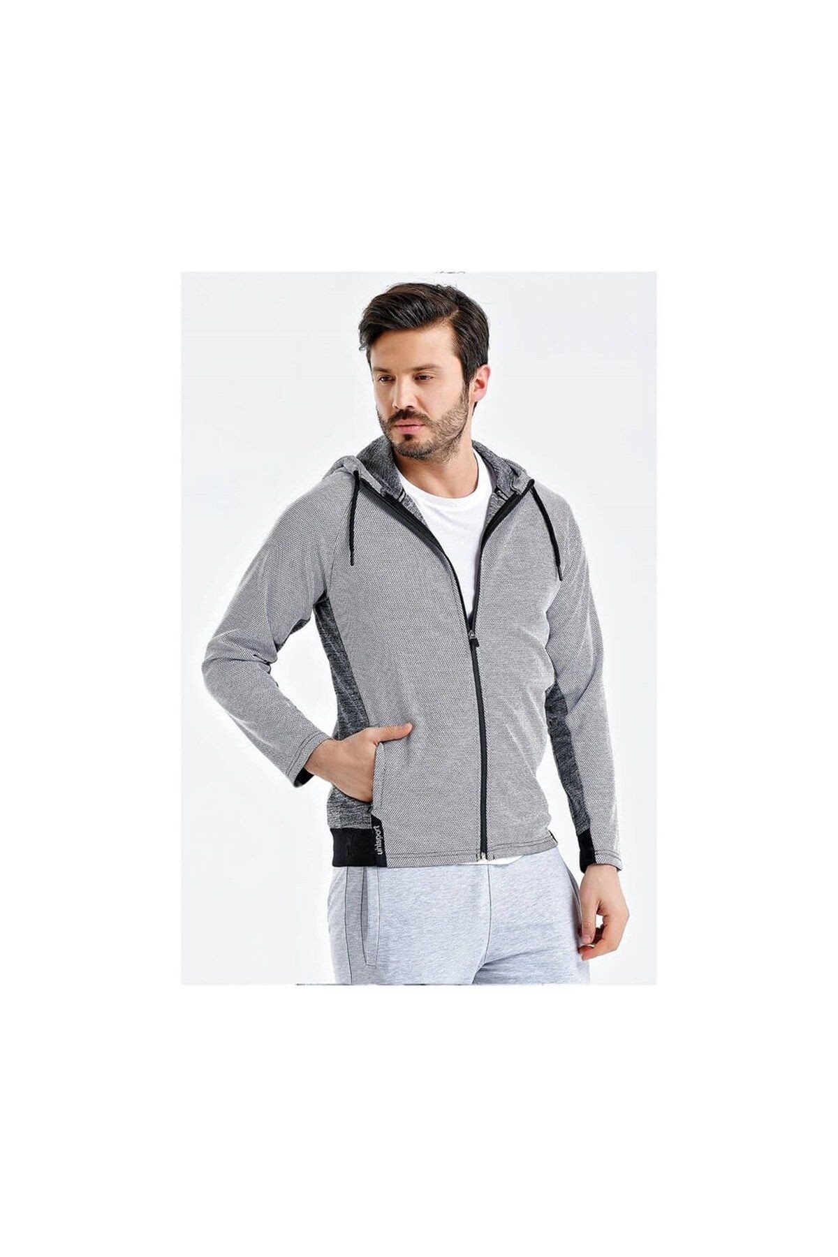 Uhlsport Sweat Poly. Kapşonlu Grey M
