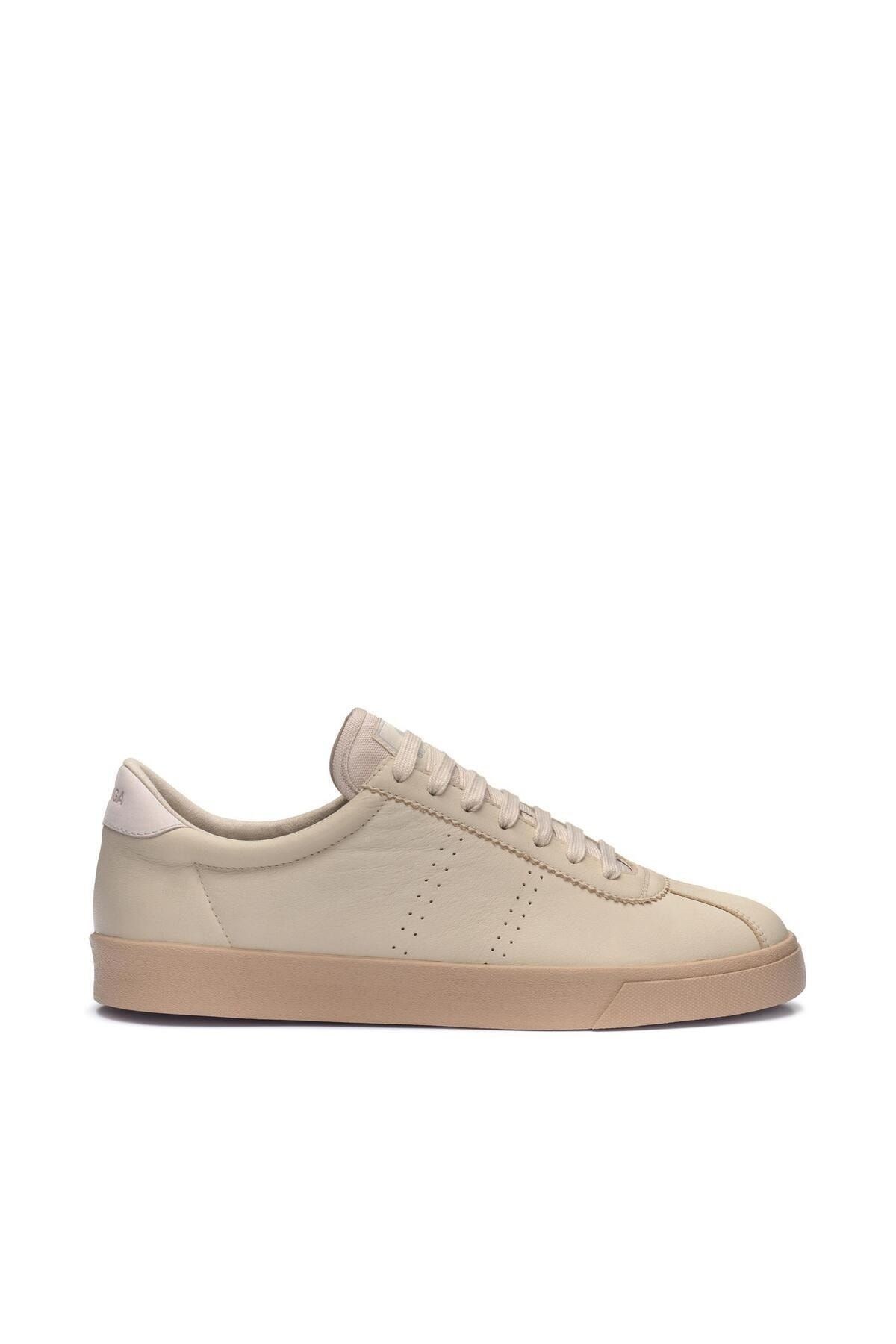 SUPERGA 2843 Club S Prime Soft Leather Washable Unisex Bej Bileksiz Sneaker