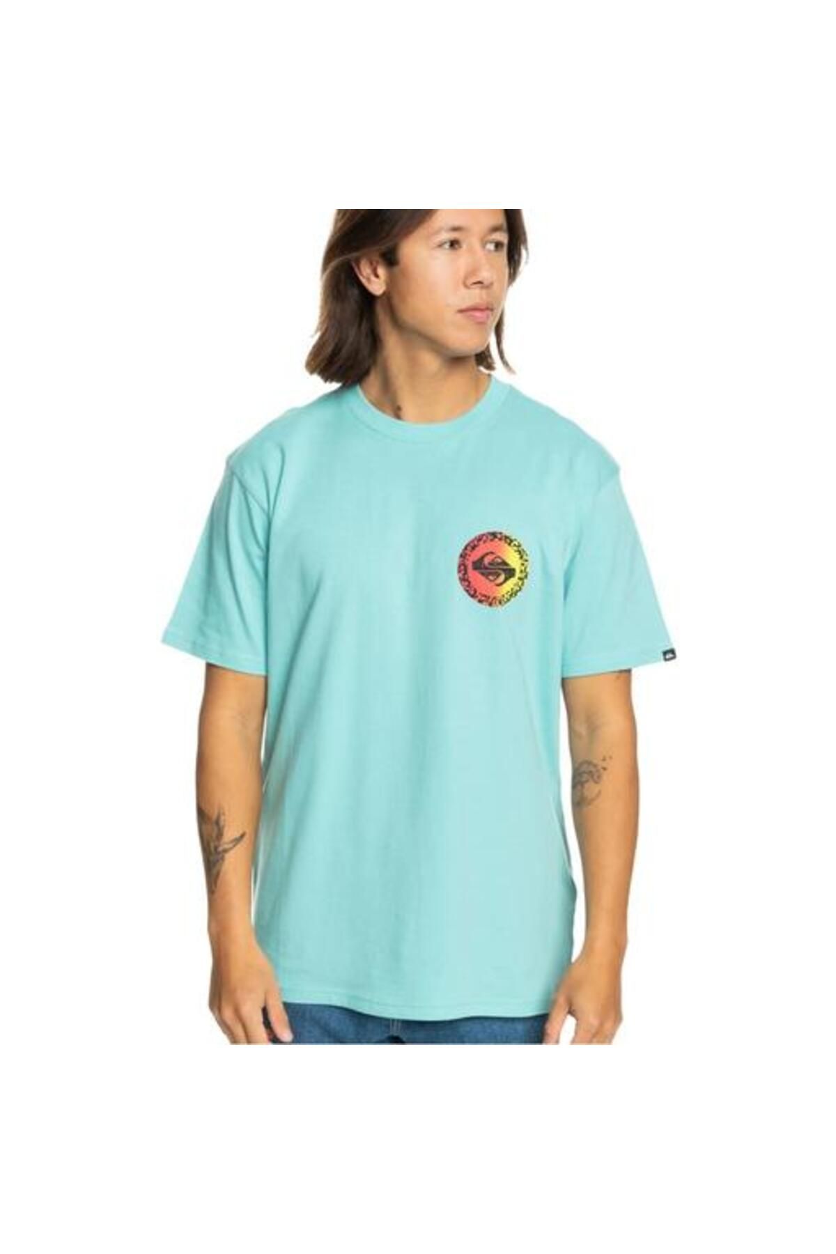 QUIKSILVER Long Fade SS EQYZT07670-18614 ERKEK Mavi Tişört
