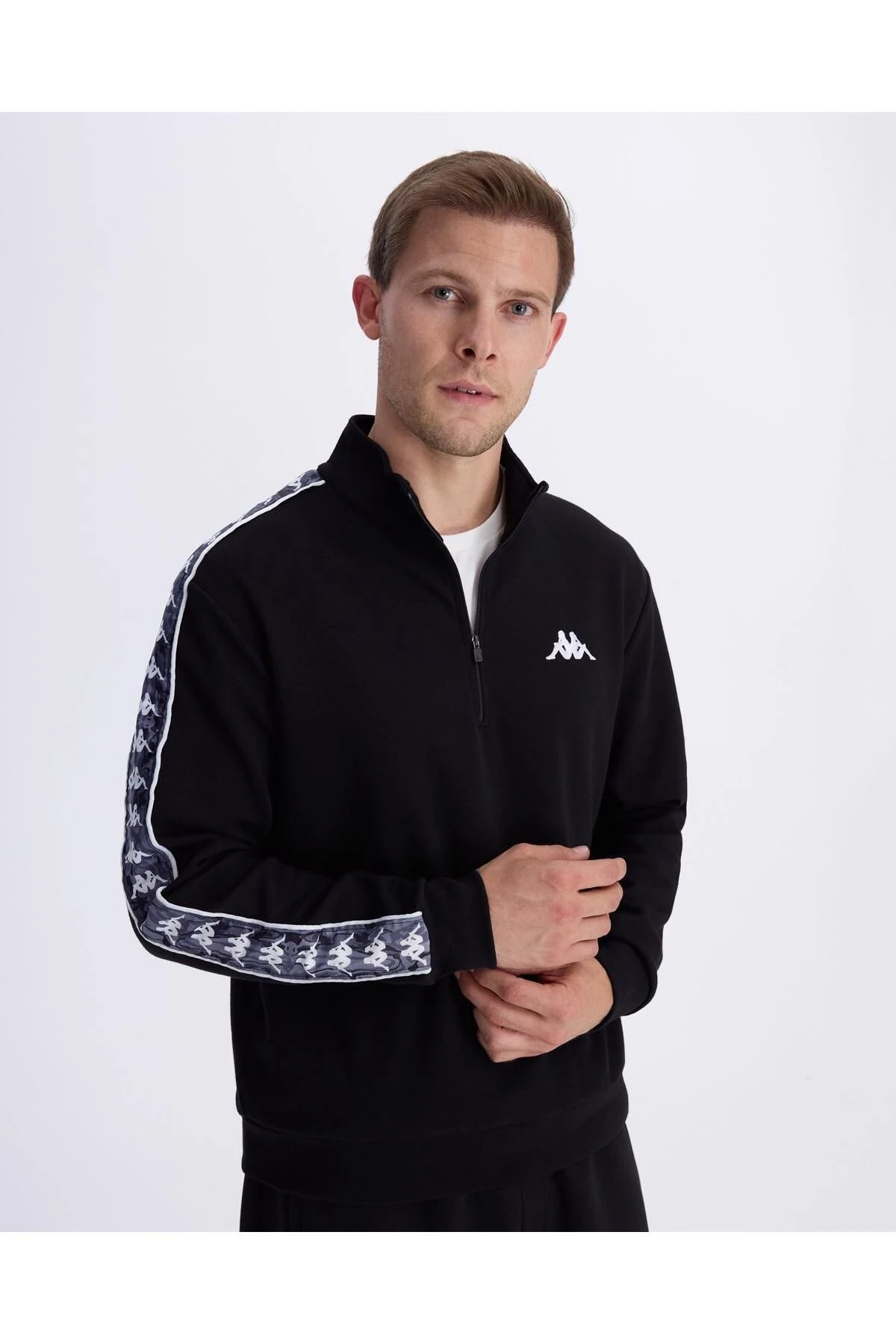 Authentic 222 Banda Pulliogt Erkek Siyah Regular Fit Sweatshirt