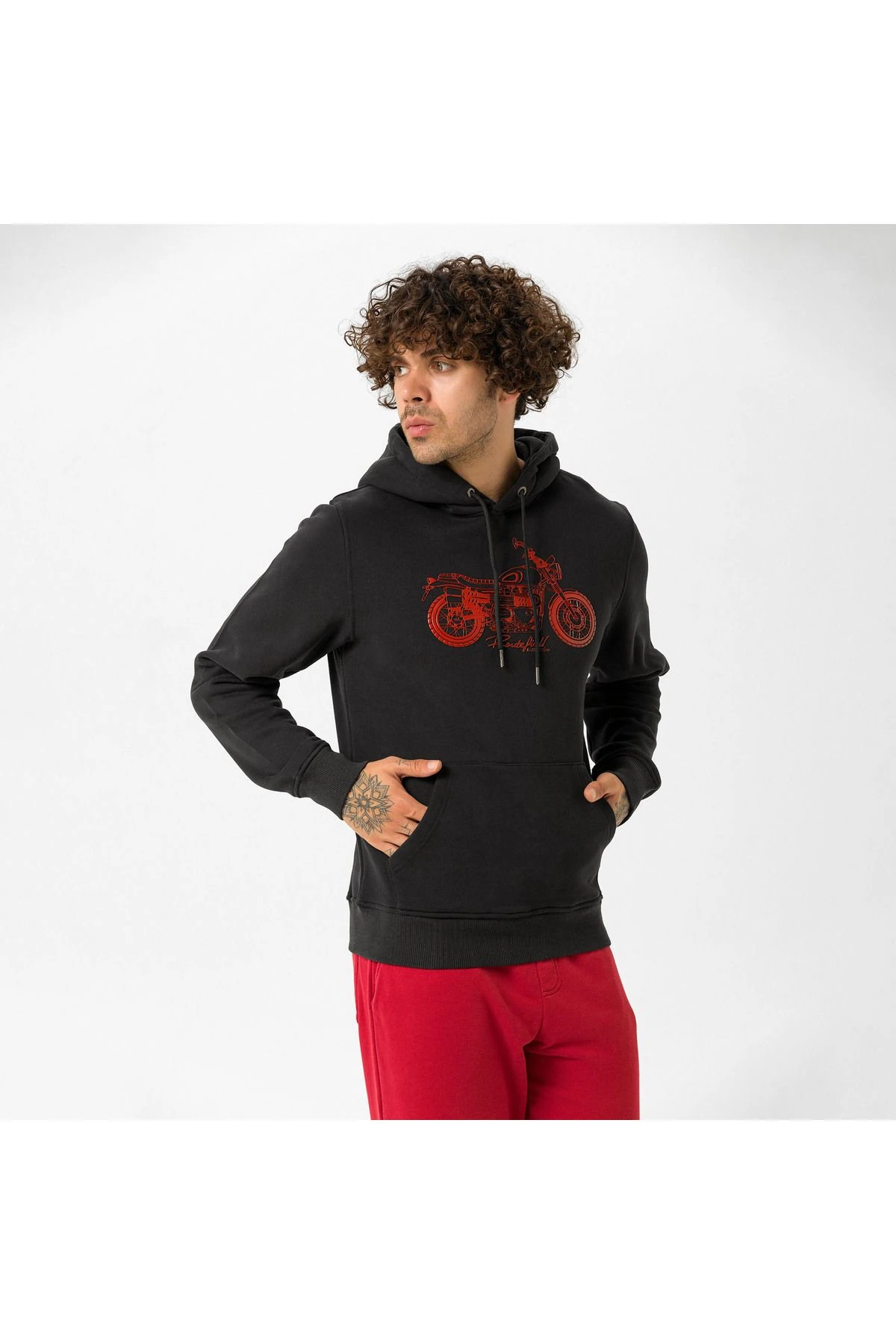 Routefield Horst Siyah Erkek Sweatshirt RFHORST2223-001