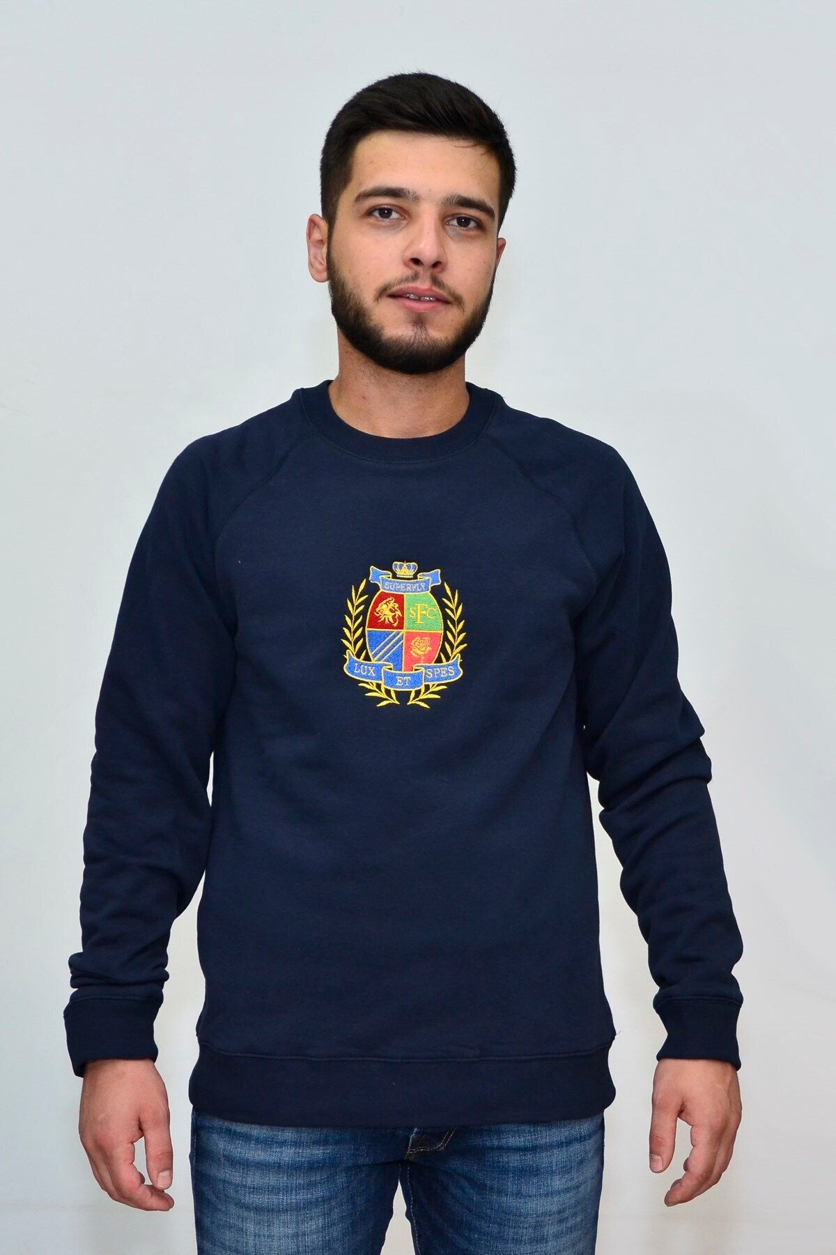 Superfly Erkek Nakışlı O Yaka Sweatshirt 20217