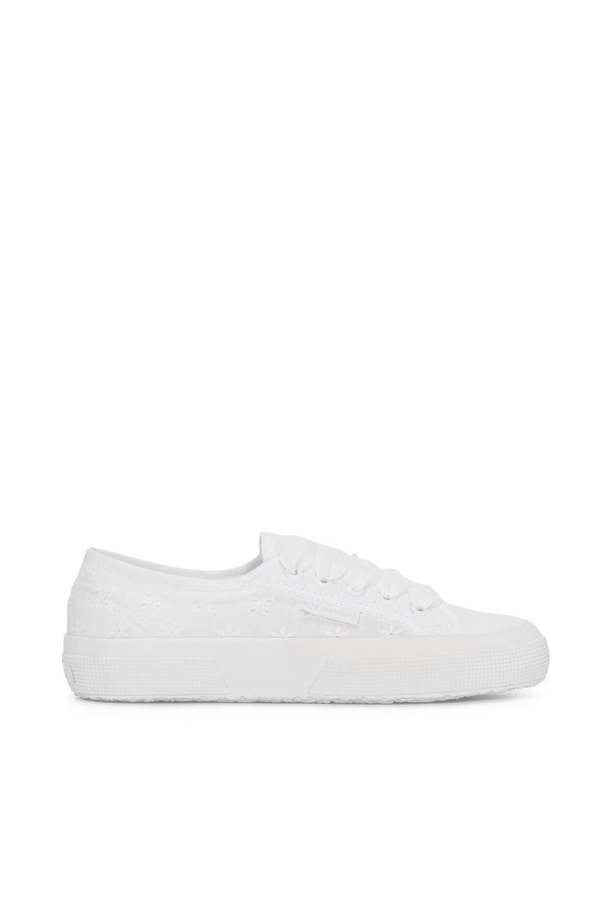 Superga 2750 Flower Sangallo Kadın Beyaz Sneaker S5137JW-A0A-SP