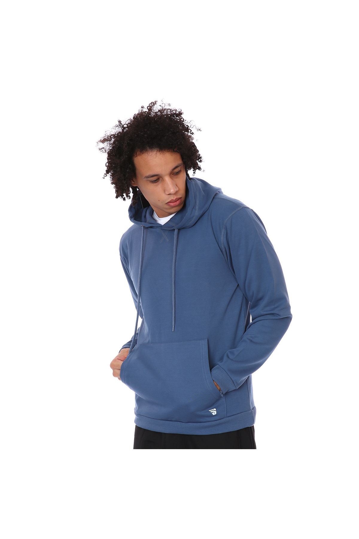 Sportive Spo-Shoodie Erkek Lacivert Günlük Stil Sweatshirt 712203-LCV
