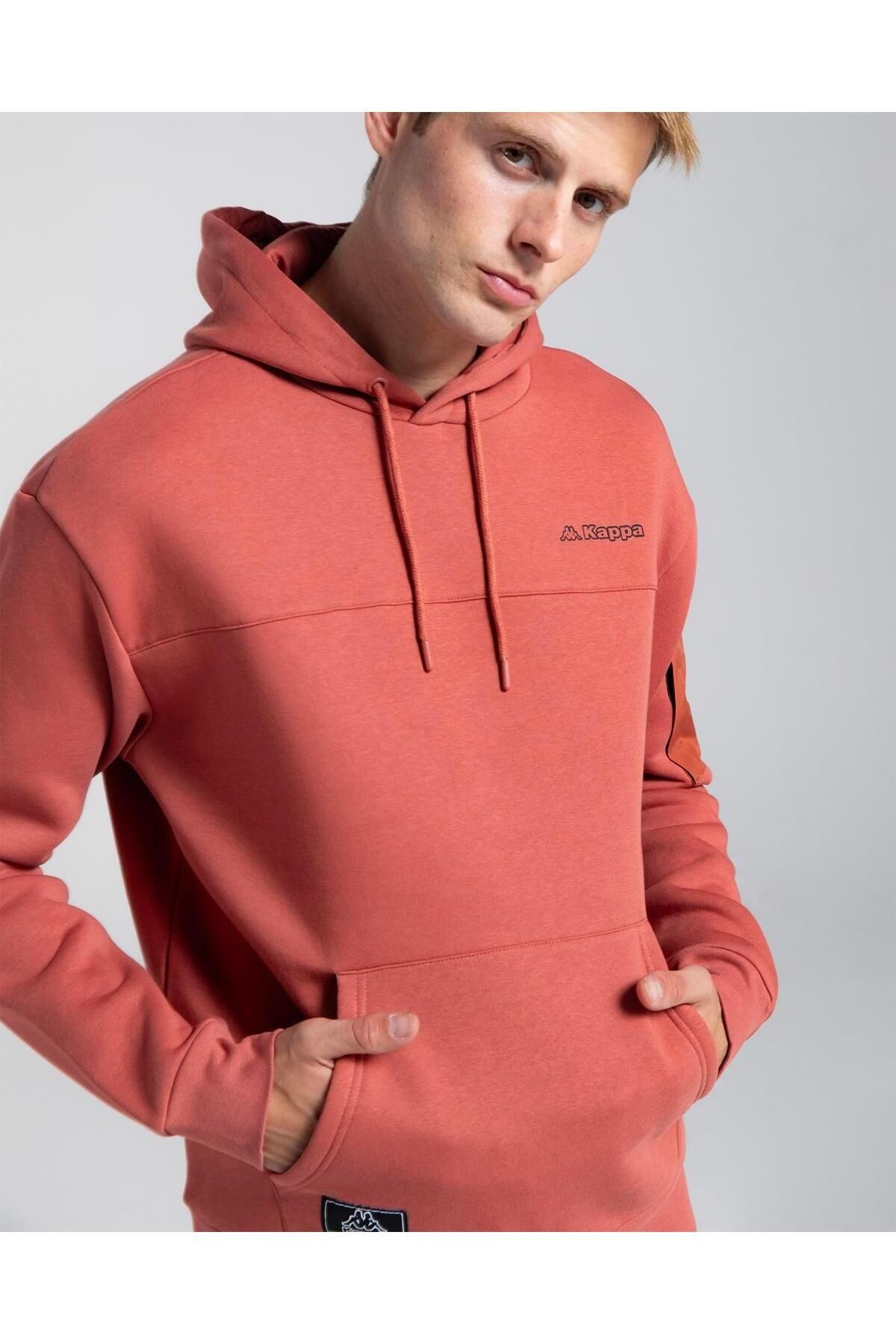 Kappa Authentic Hita Erkek Kiremit Oversize Fit Hoodie