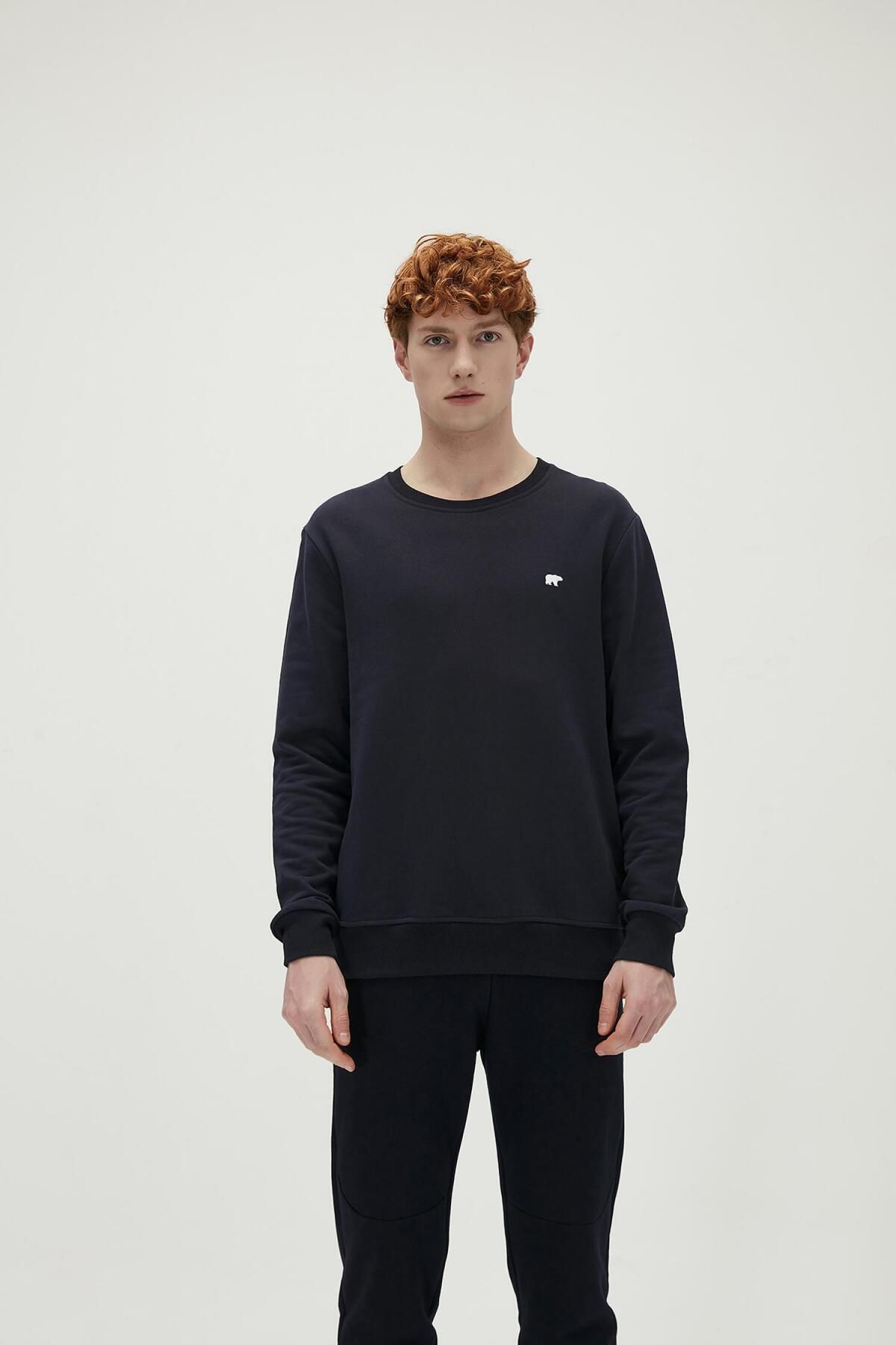 Bad Bear Presage Crewneck Lacivert Erkek Sweatshirt 20.02.12.012-c07
