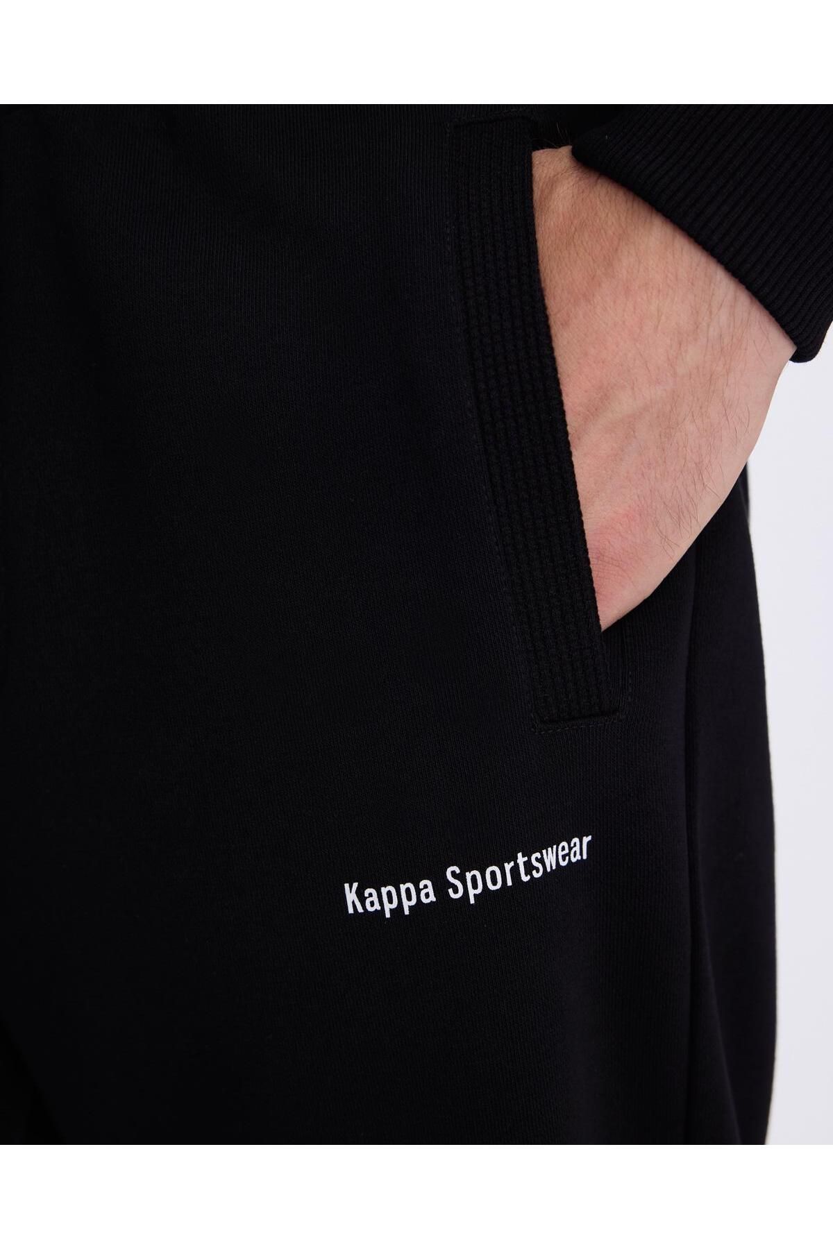 Kappa Authentic Alec Erkek Siyah Comfort Fit Eşofman Altı