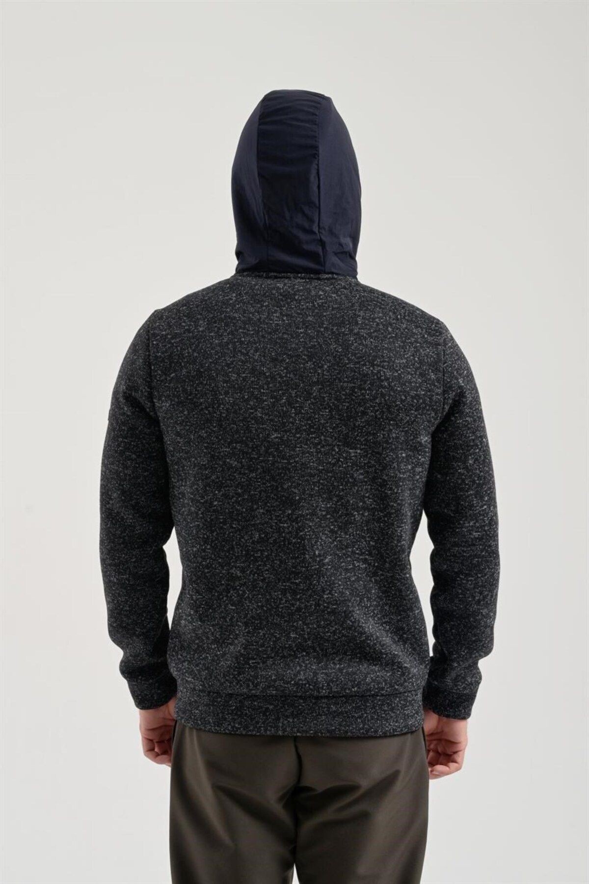 Exuma Erkek Siyah Polar Sweat 2311136