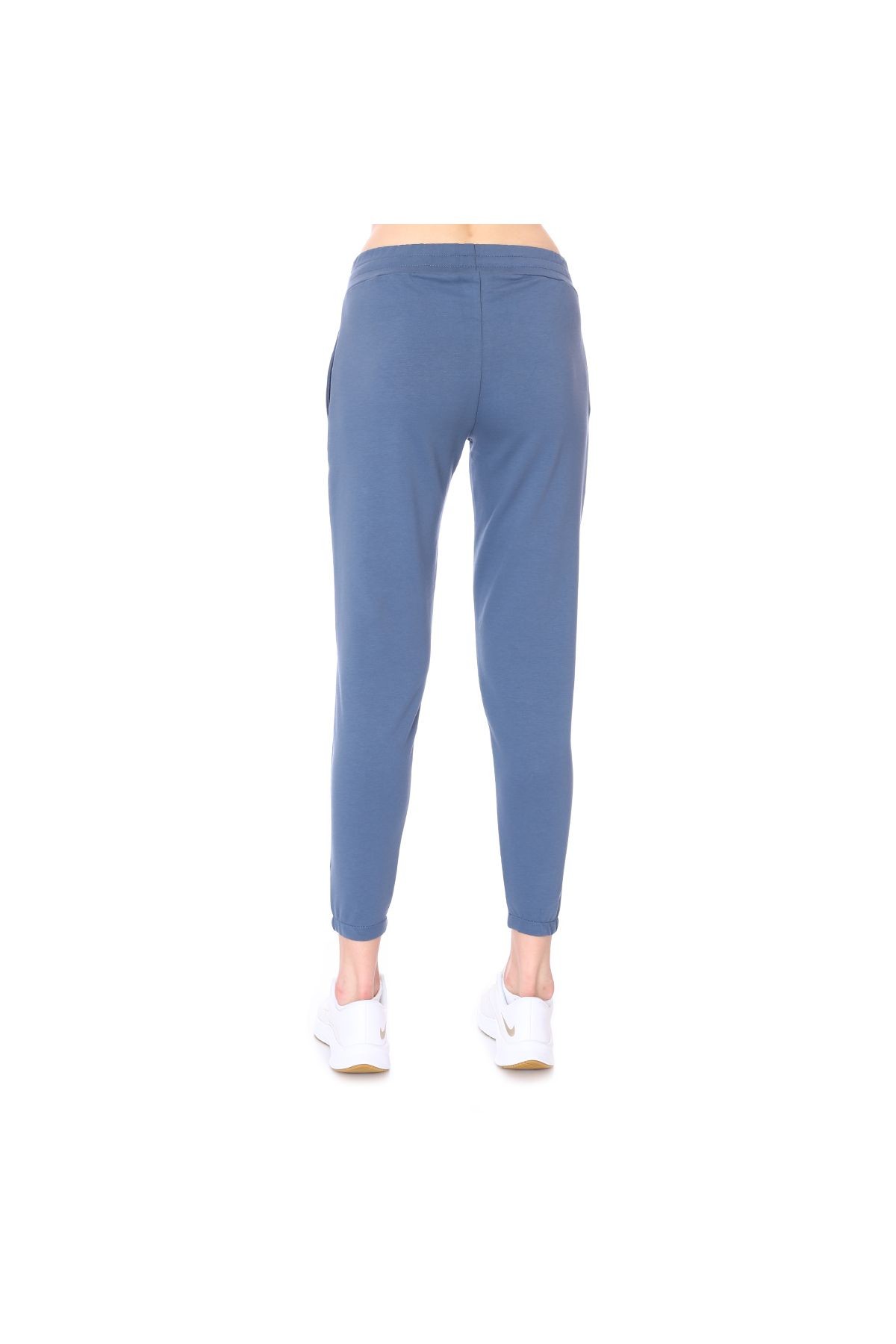 Sportive Wide Sweat Kadın Lacivert Günlük Stil Eşofman Altı 712108-LCV