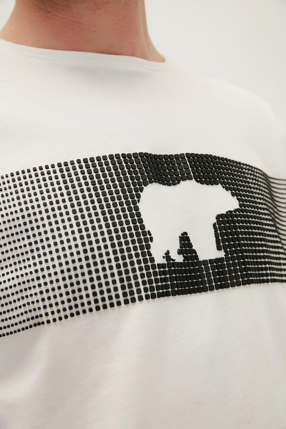 Bad Bear Erkek KIRIK BEYAZ T-Shirt