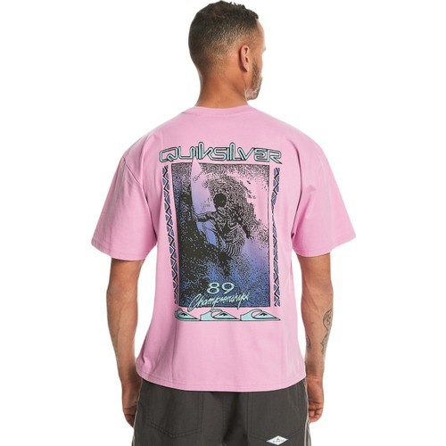 QUIKSILVER Back Flash SS EQYZT07605-PMP0 ERKEK Mor Tişört