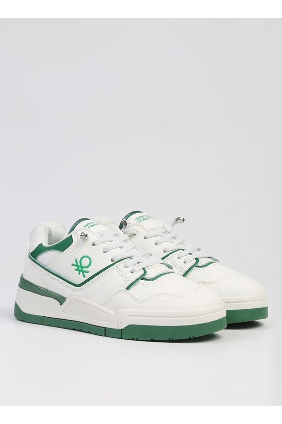 Benetton Beyaz - Yeşil Erkek Sneaker BNI-10082