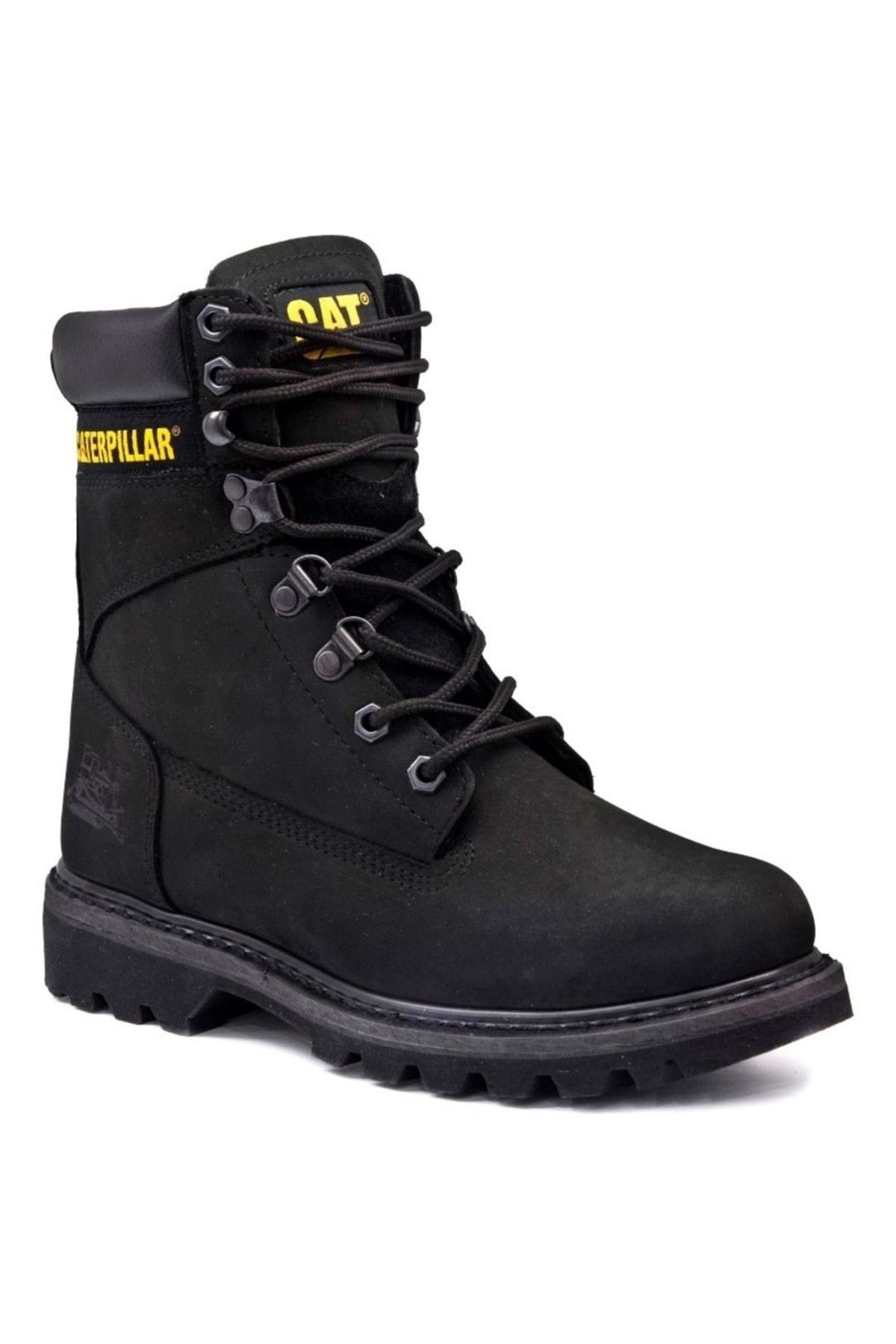 Cat 015g100104 Montana Deri Erpıllar Kadın Bot Siyah