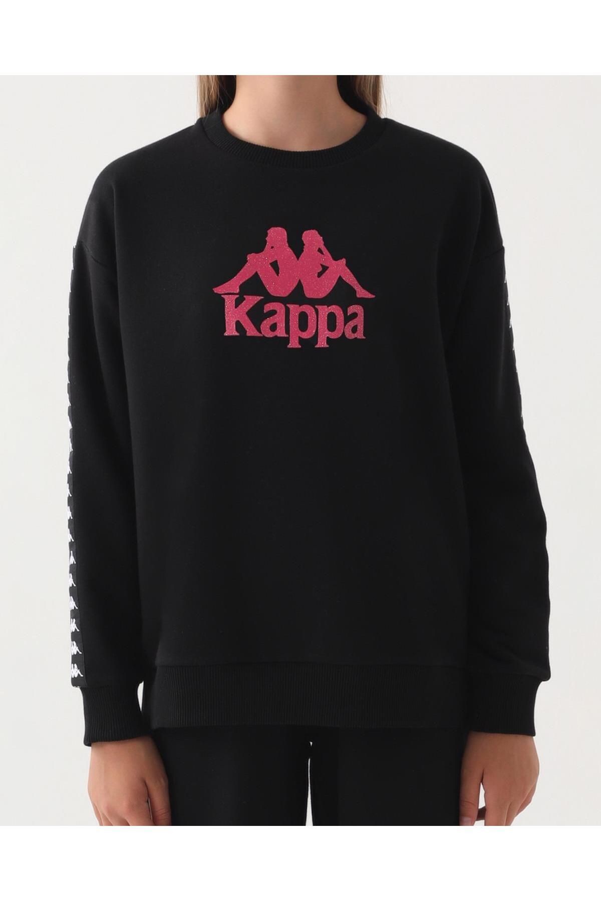 Kappa Kız Çocuk Siyah Sweatshirt