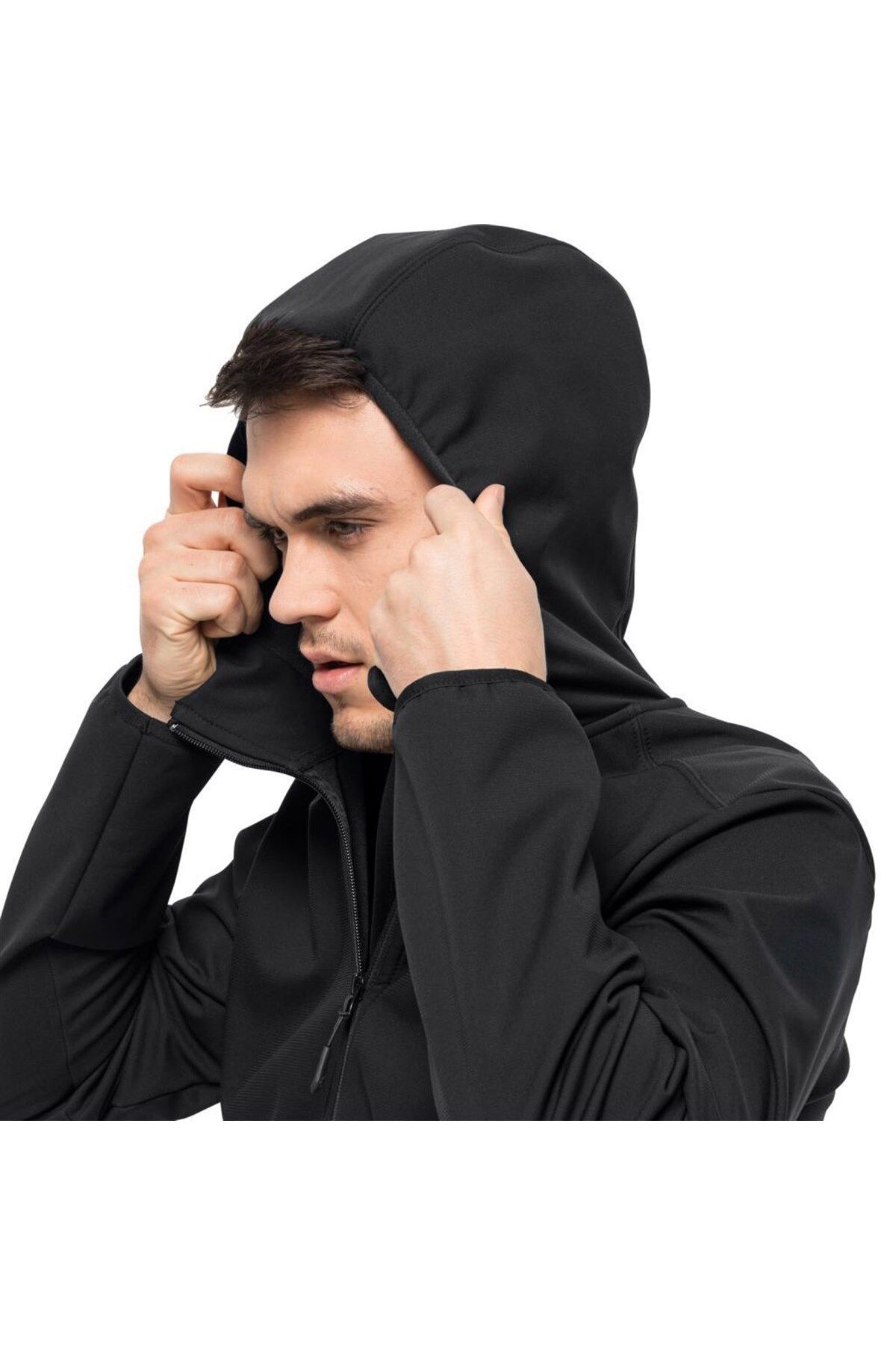 JACK WOLFSKİN BORNBERG HOODY 1307471-6000 ERKEK Siyah Mont&Ceket