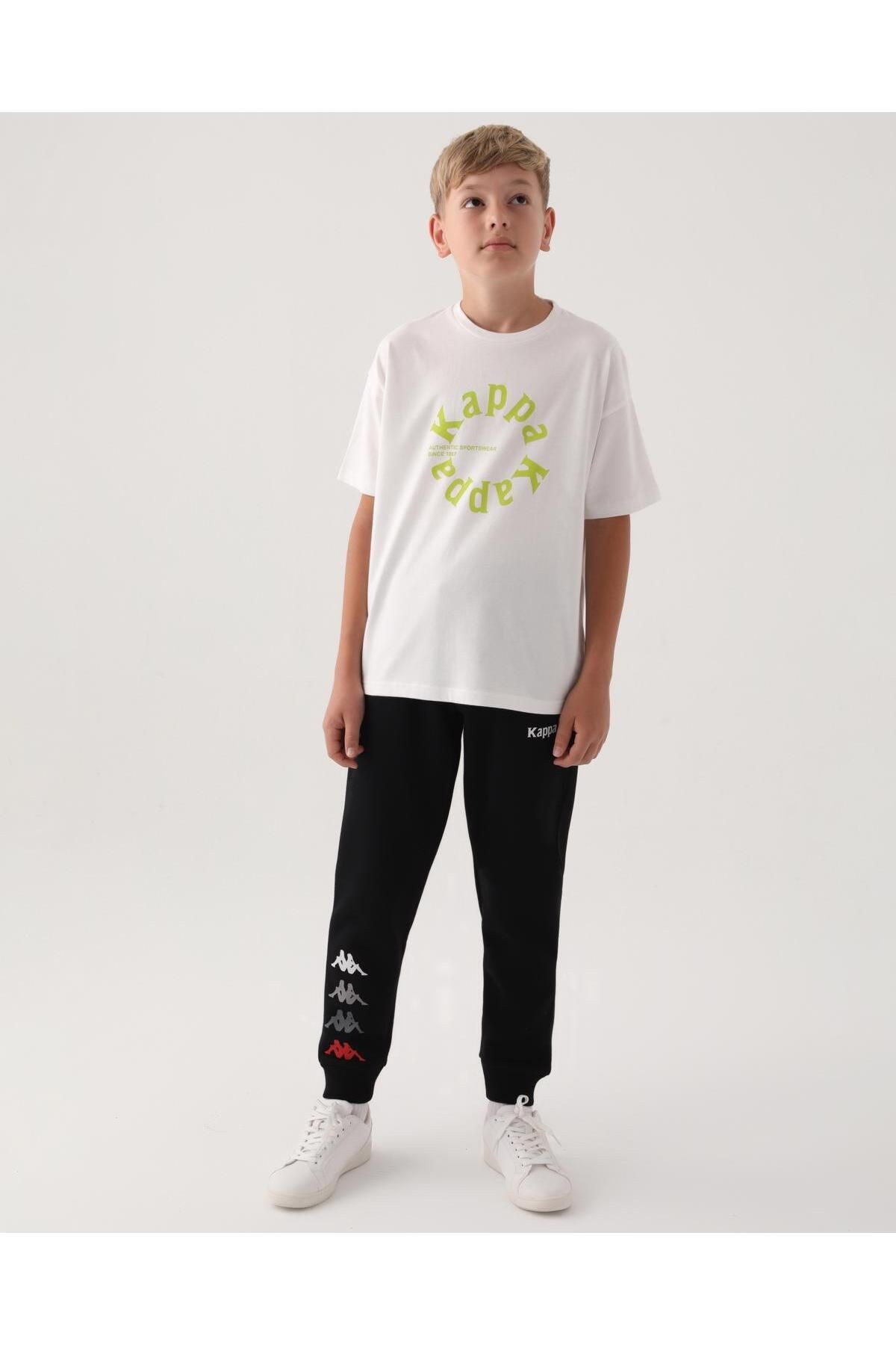 Kappa Krem Kappa Baskı Erkek Çocuk T-Shirt