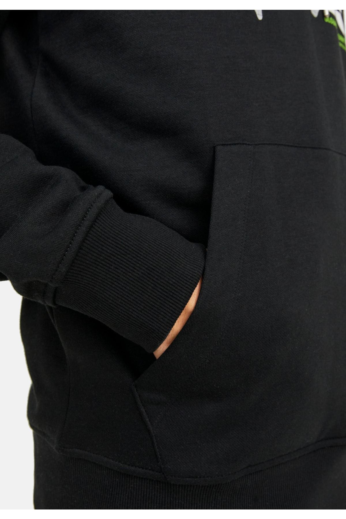 Jack & Jones Logolu Kapüşonlu Sweatshirt - Dust