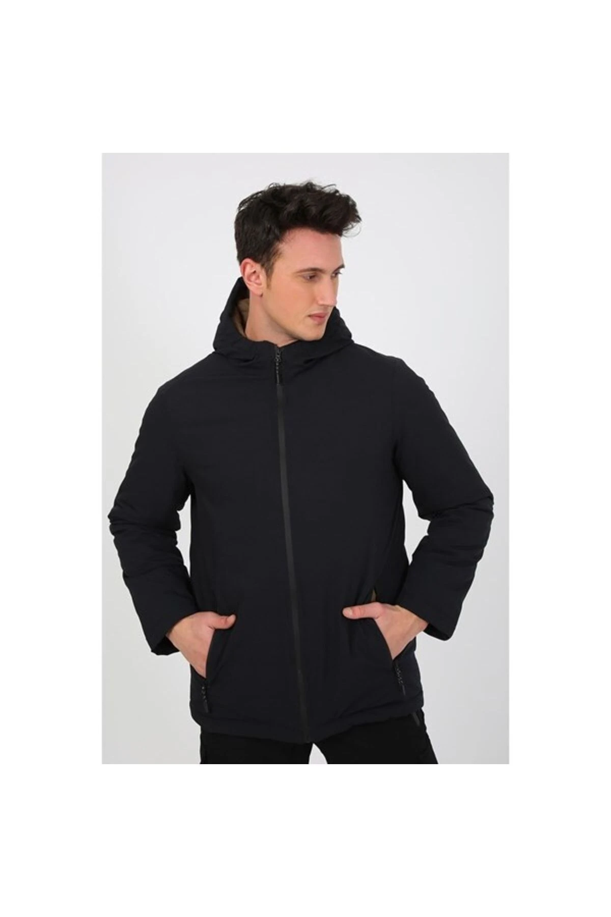 Exuma Erkek Siyah Mont Winter Jacket 2311002