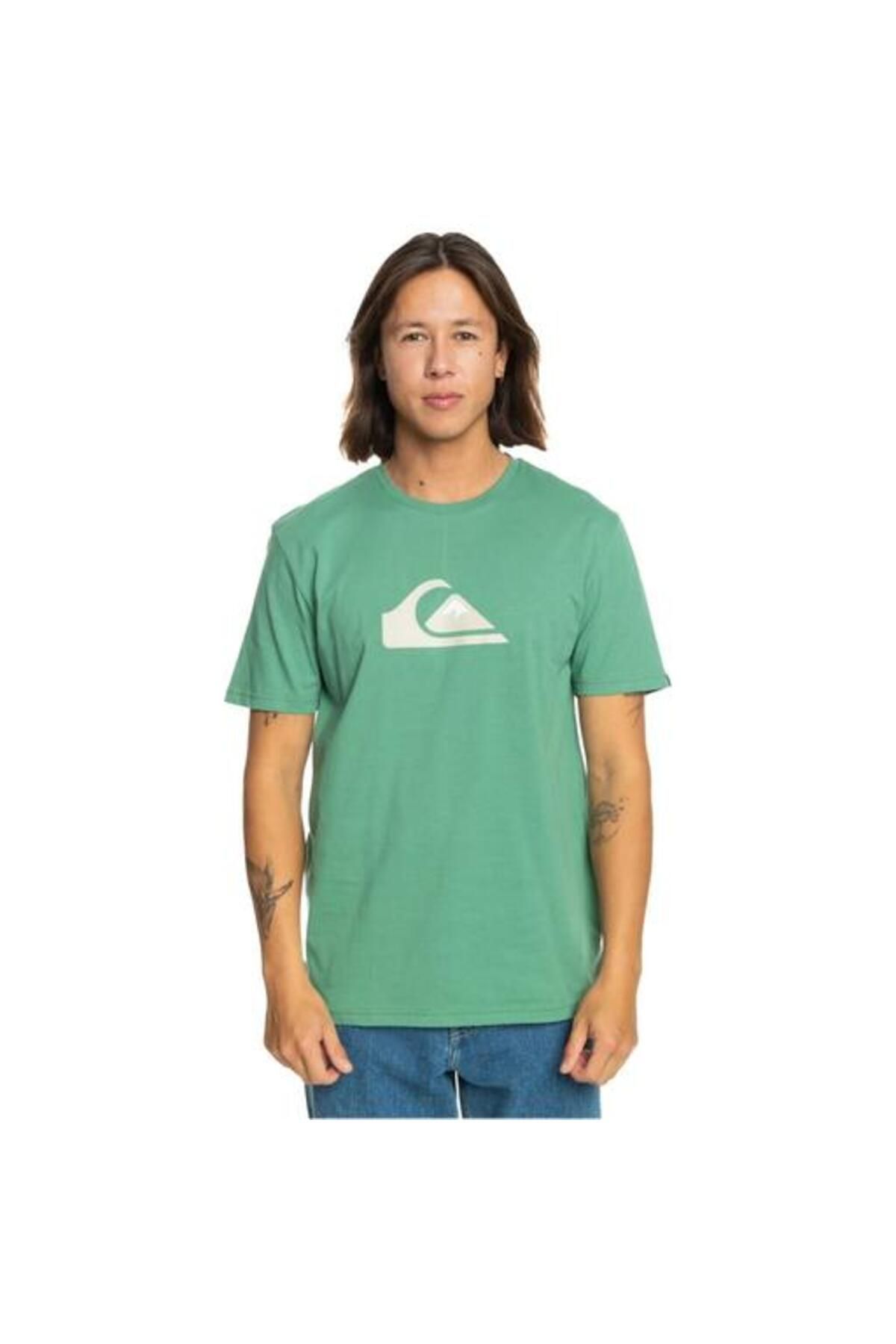 QUIKSILVER Comp Logo SS EQYZT07658-24705 ERKEK Yeşil Tişört