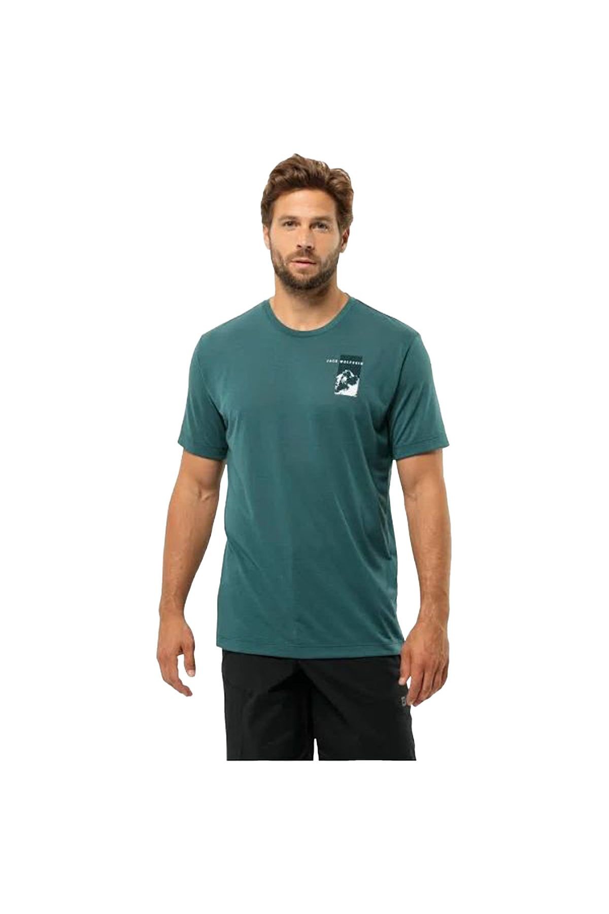 Jack Wolfskin Vonnan S/s Graphic T M Erkek T-shirt