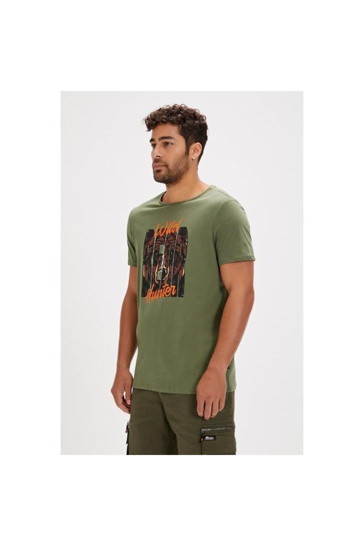Bad Bear Hunt Siyah Baskılı Erkek Tişört