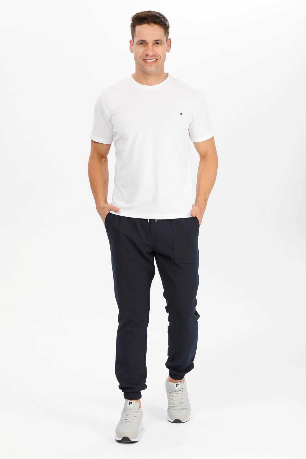 Exuma 1112015 Erkek Beyaz Basic T-Shirt M