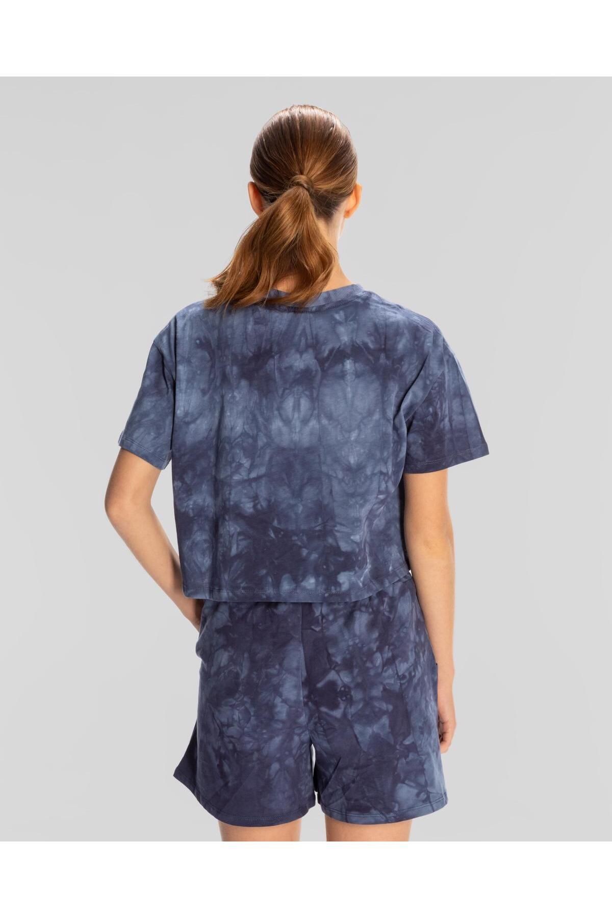 Kappa Authentic Rosemary T-shirt Kadın Mavi Regular Fit Tişört