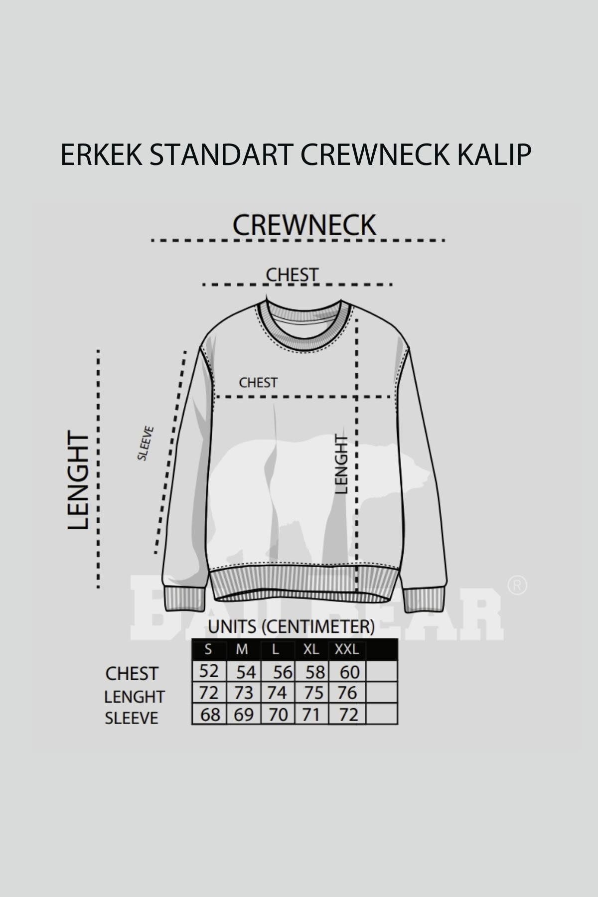Bad Bear Story Crewneck Erkek Siyah Sweatshirt 23.02.12.023-C01