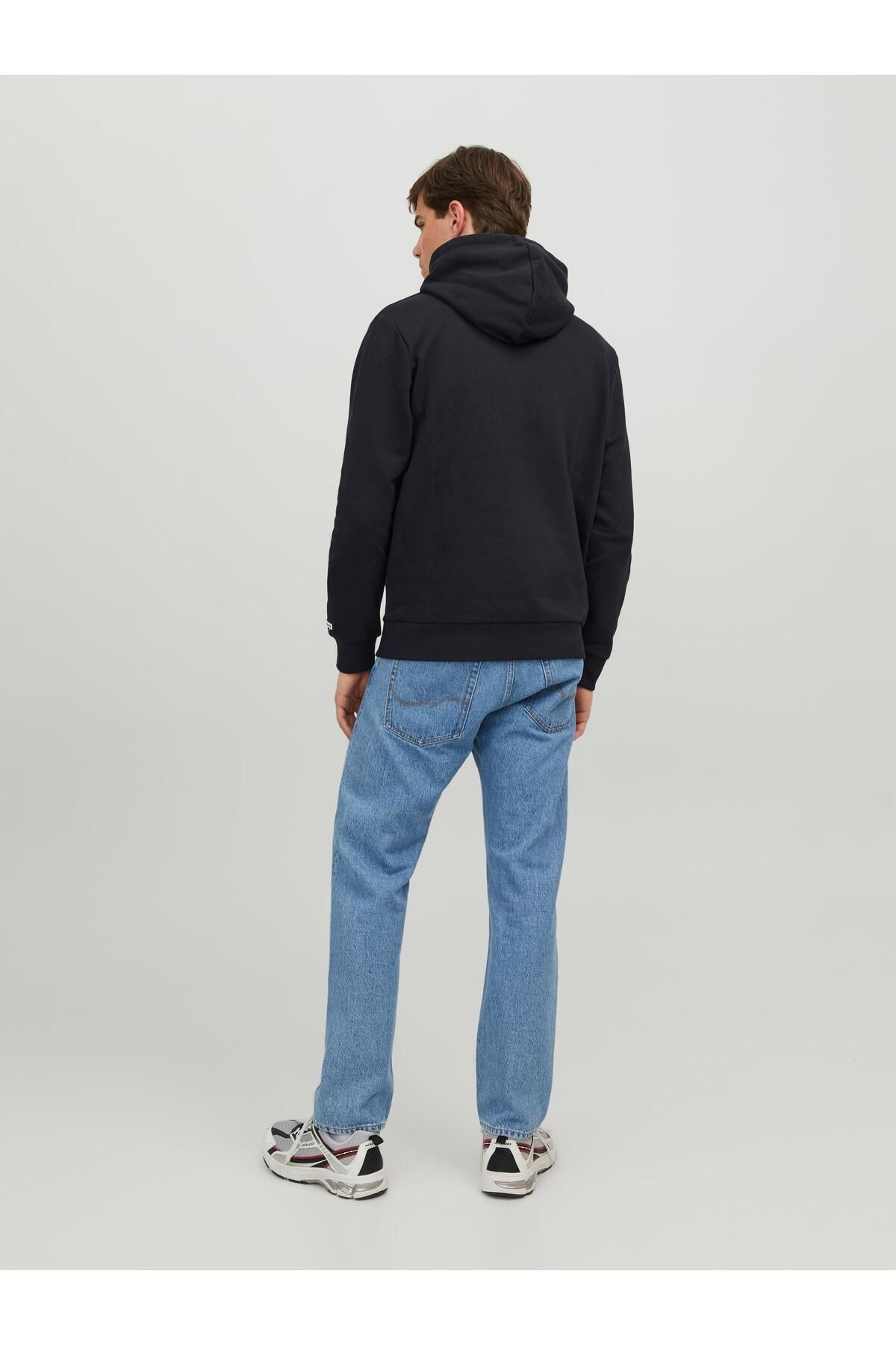 Jack & Jones Jorbeware Sweat Hood Fst Erkek Siyah Sweatshirt 12244219-Black