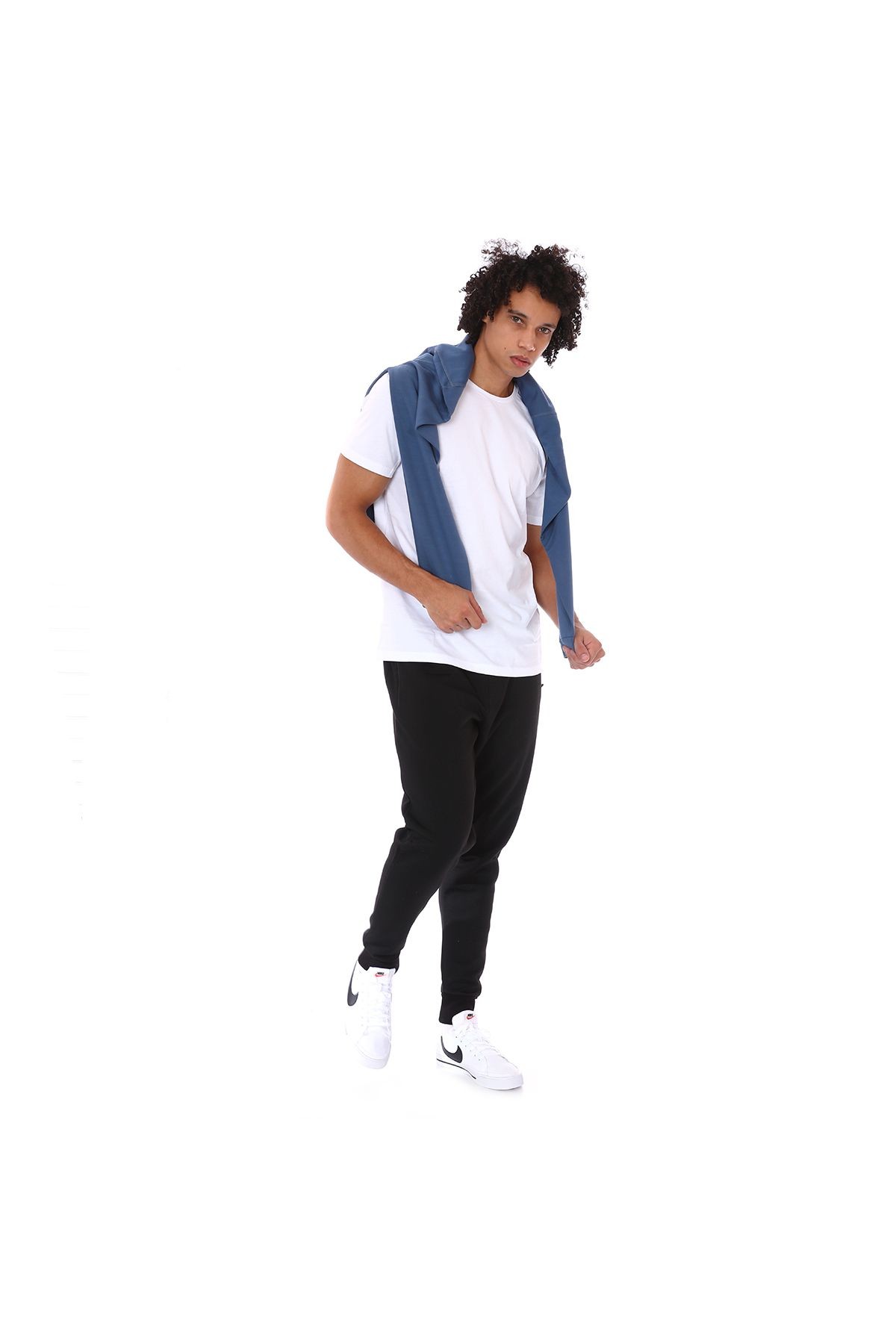 Sportive Spo-Shoodie Erkek Lacivert Günlük Stil Sweatshirt 712203-LCV