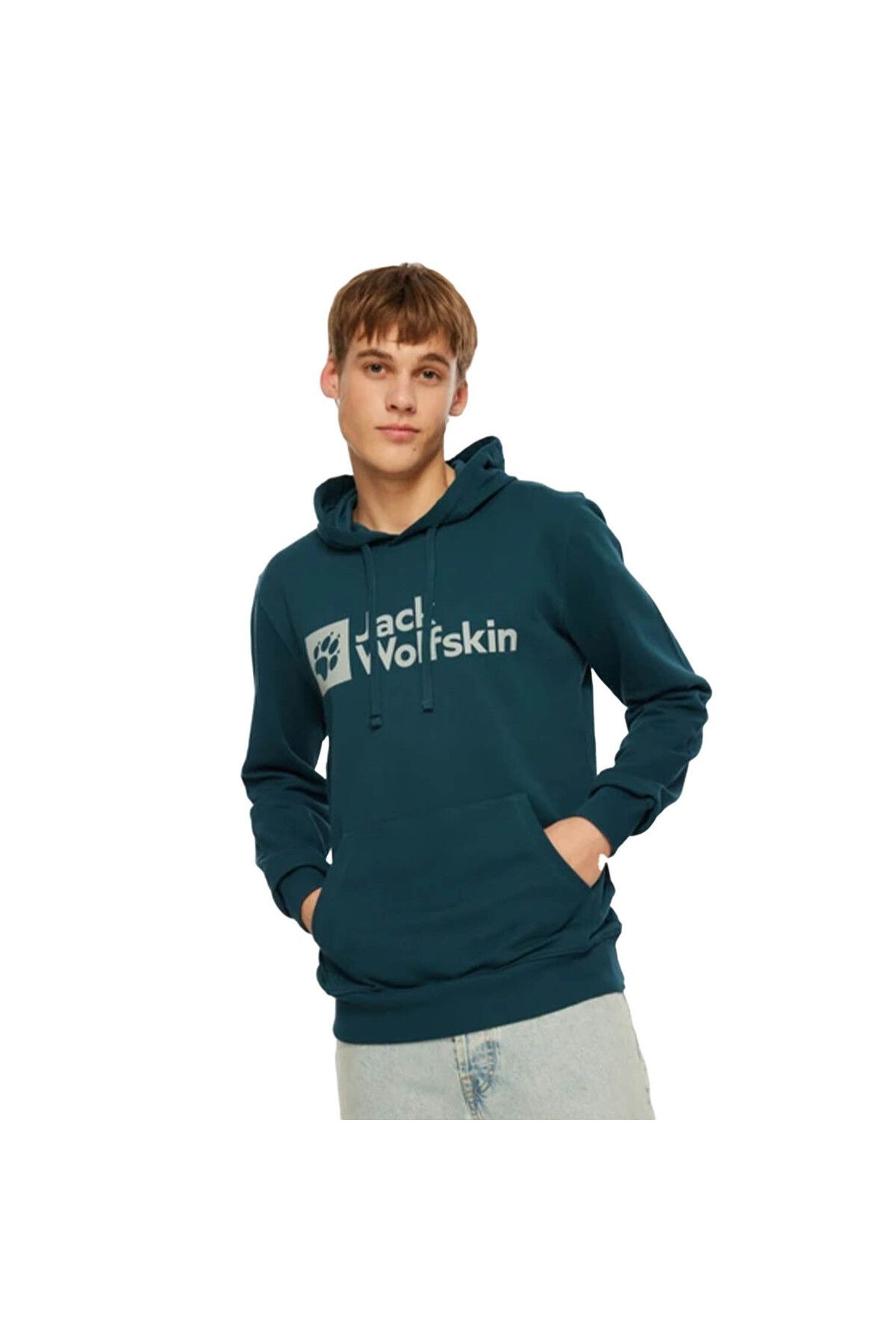 Jack Wolfskin Arthur Hoody Yeşil Erkek Kapüşonlu Sweatshirt 
