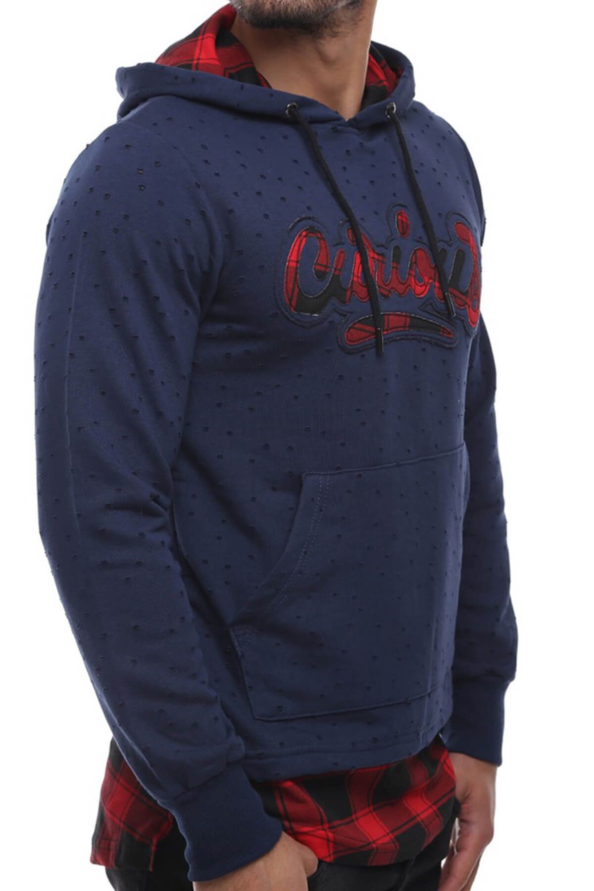 Superfly Lacivert Erkek Kapşonlu Sweatshirt