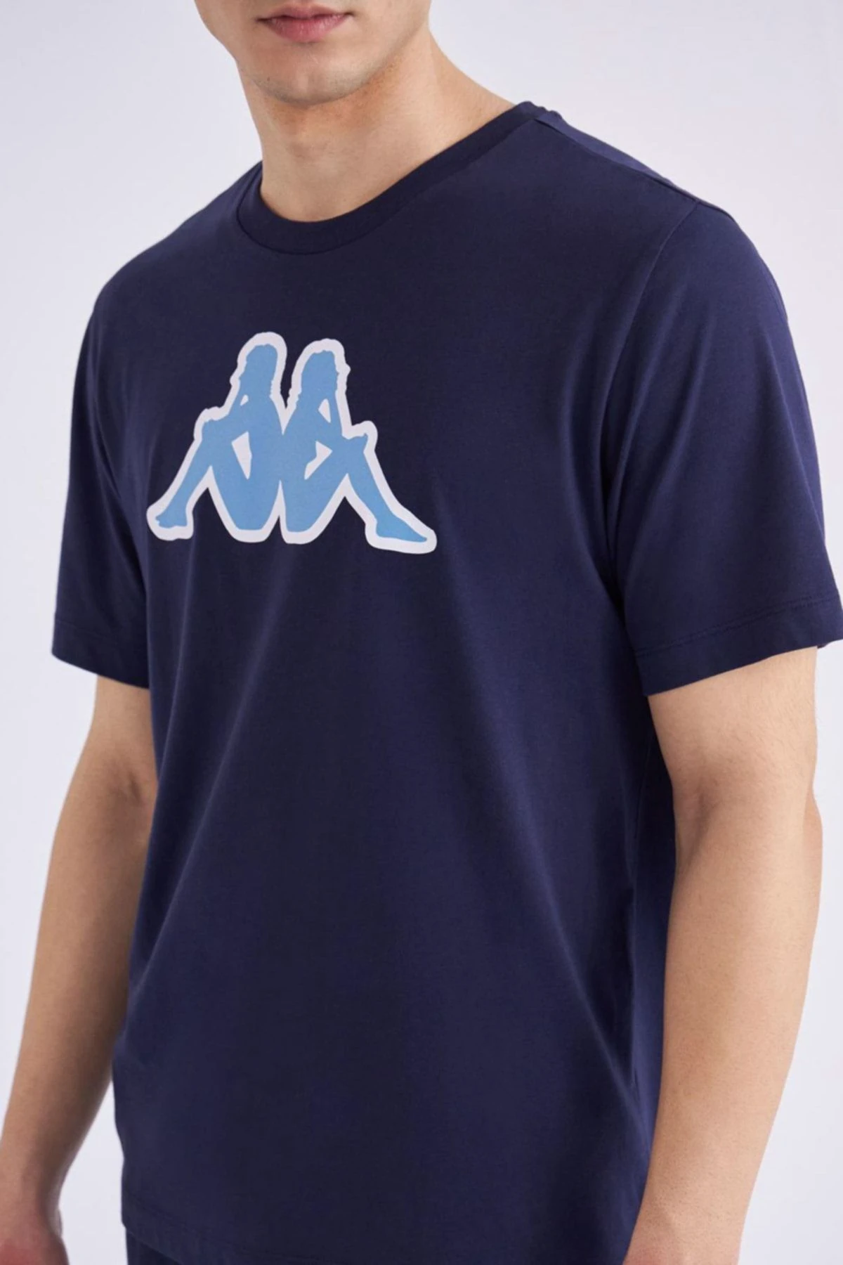Kappa Logo Zobi Erkek Mavi Regular Fit Tişört