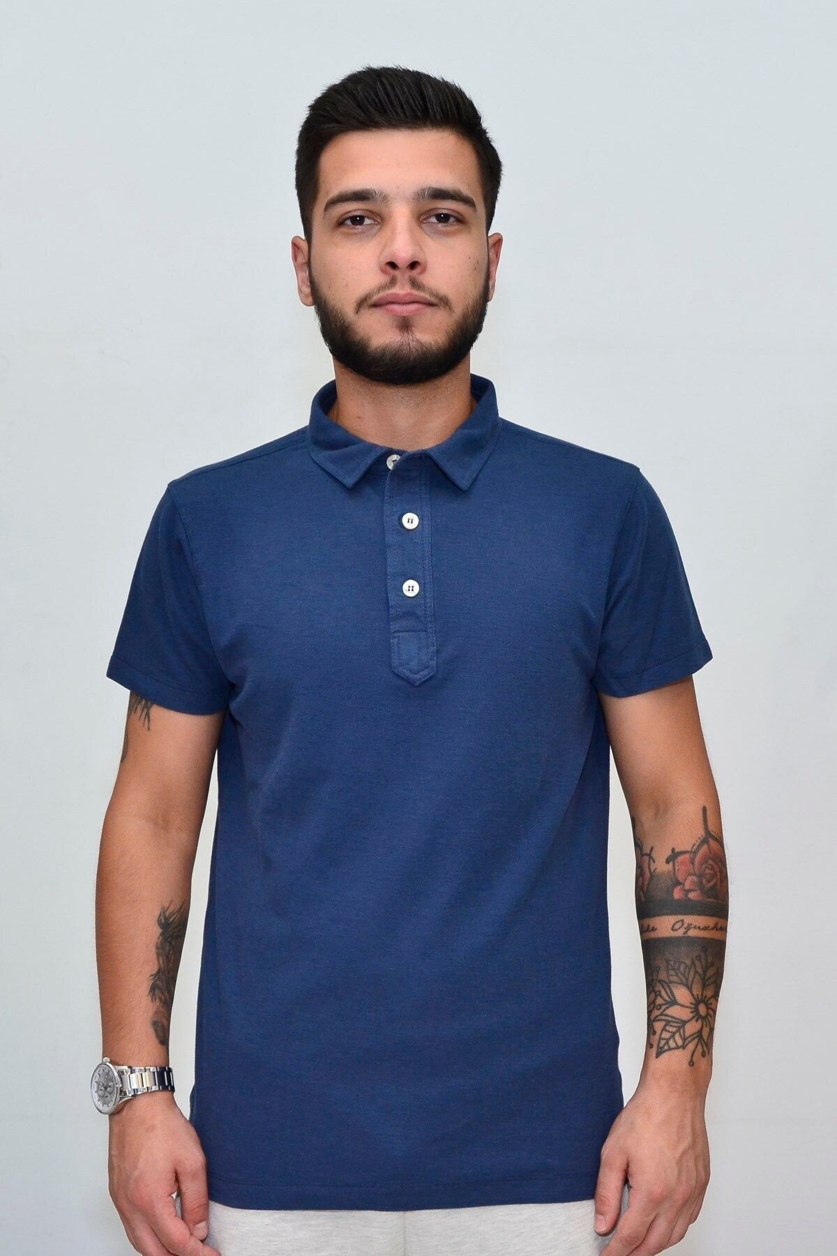 Superfly Düz Basic Polo Yaka Erkek Tişört 20817