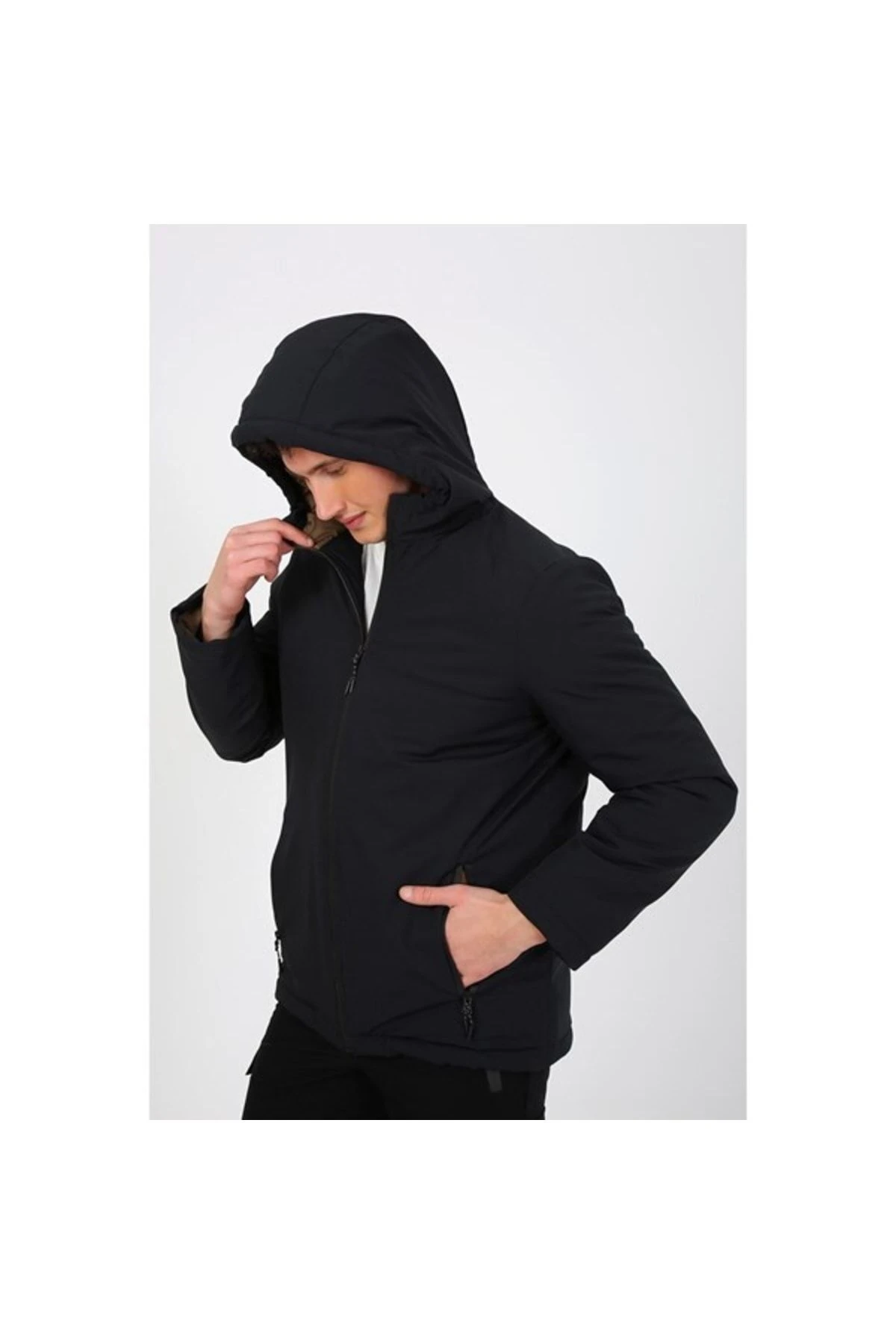 Exuma Erkek Siyah Mont Winter Jacket 2311002