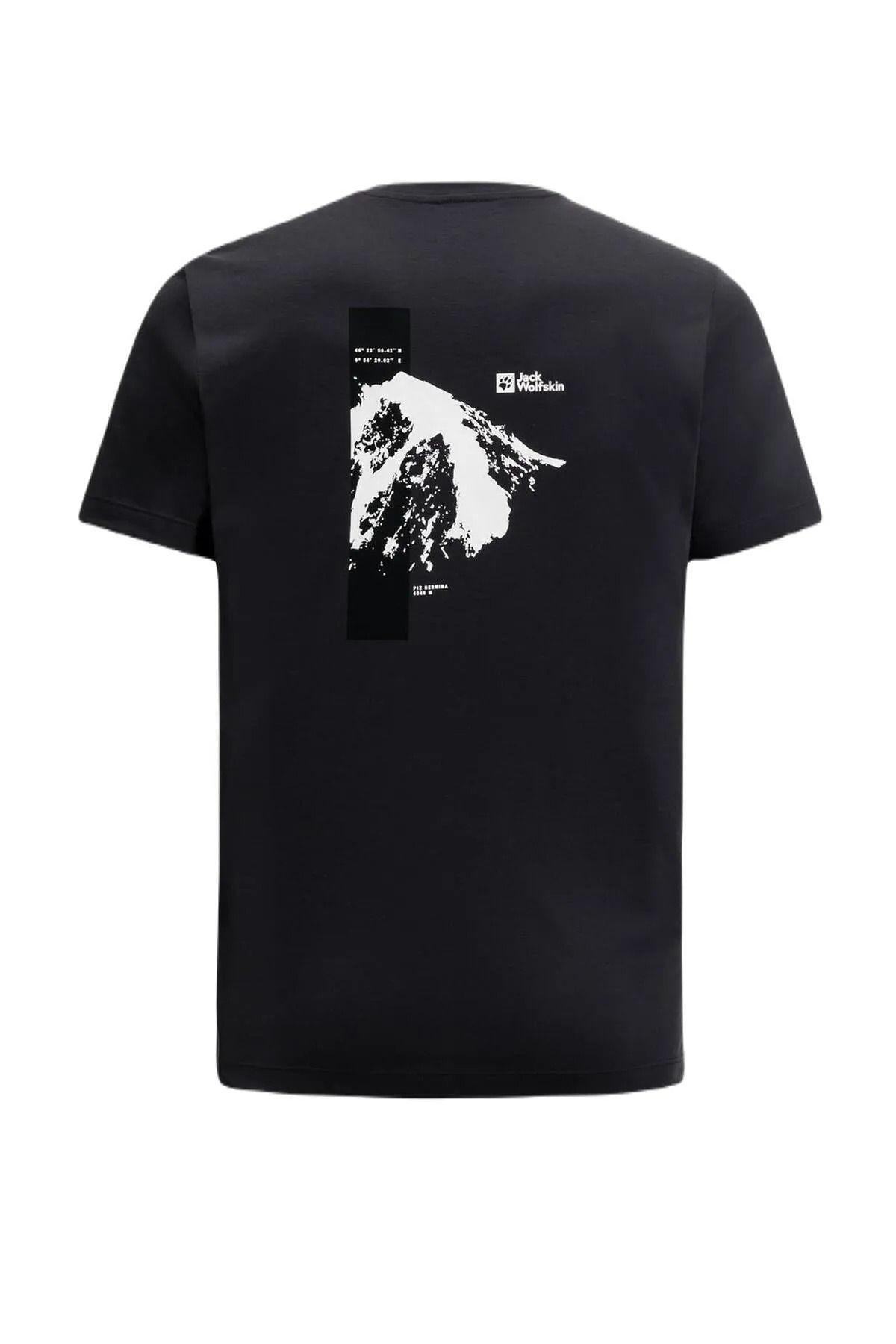 Jack Wolfskin Vonnan S/S Graphic T M Erkek Gri Tişört