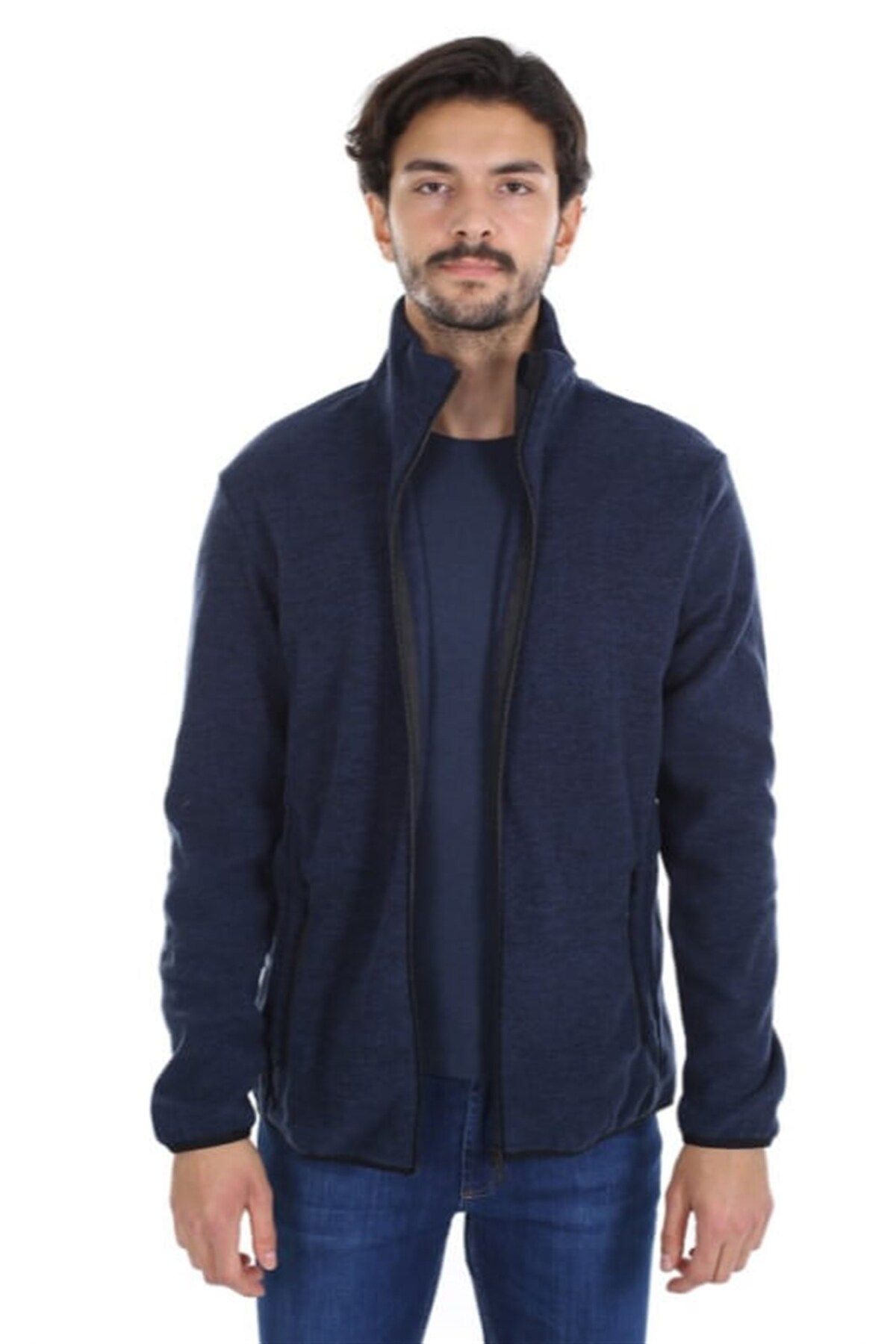 Exuma Tam Fermuarlı Erkek Sweatshirt