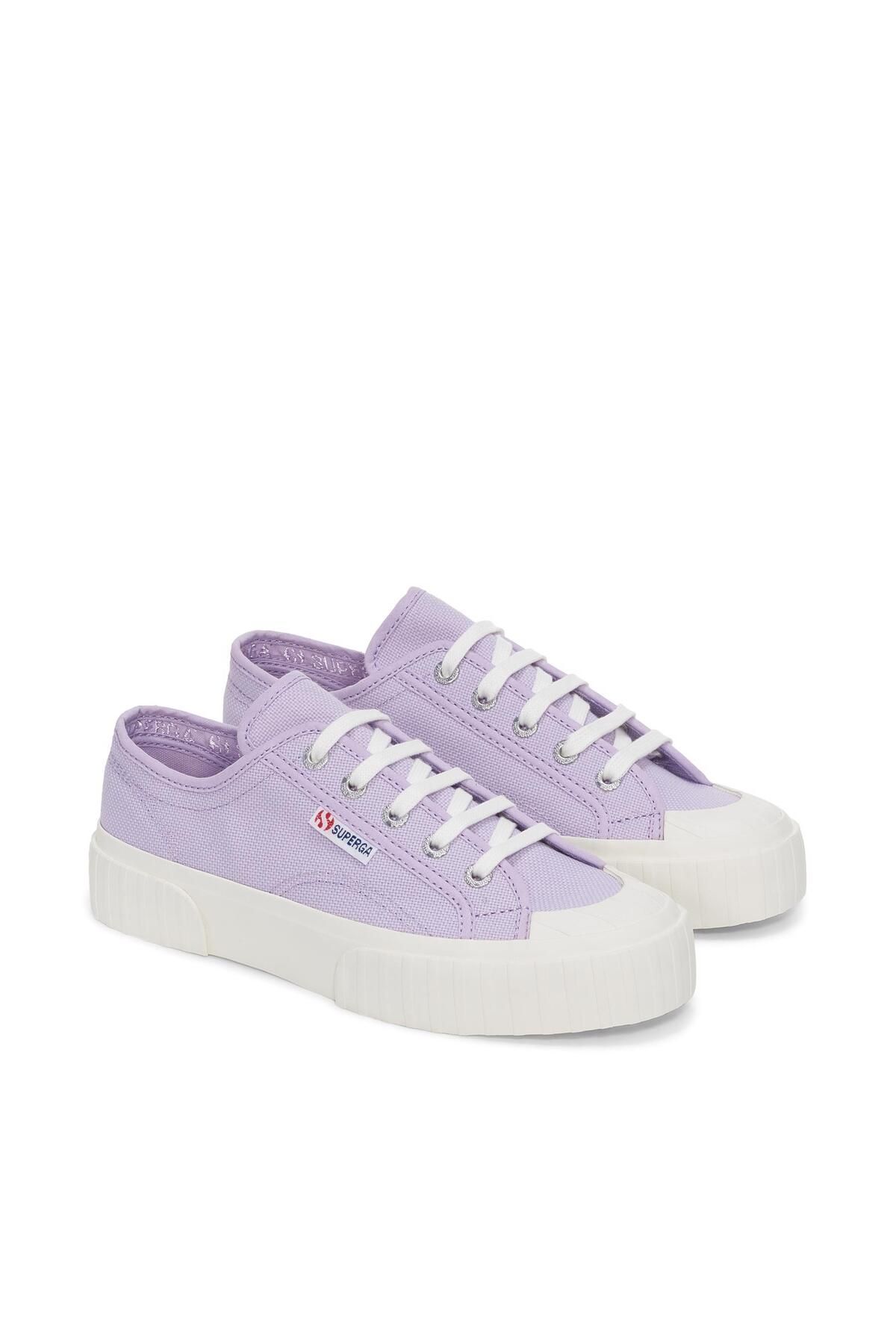 Superga 2630 Stripe Unisex Lila Bileksiz Sneaker