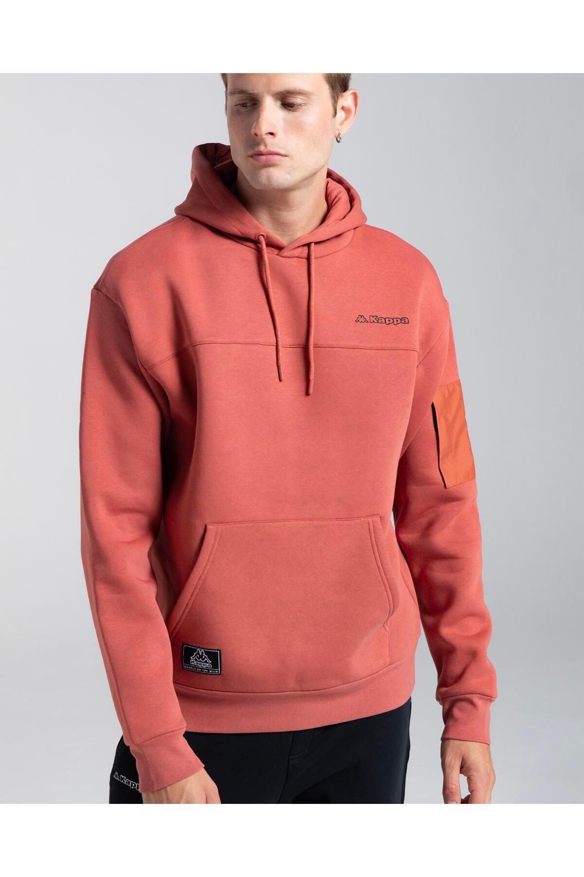 Kappa Authentic Hita Erkek Kiremit Oversize Fit Hoodie