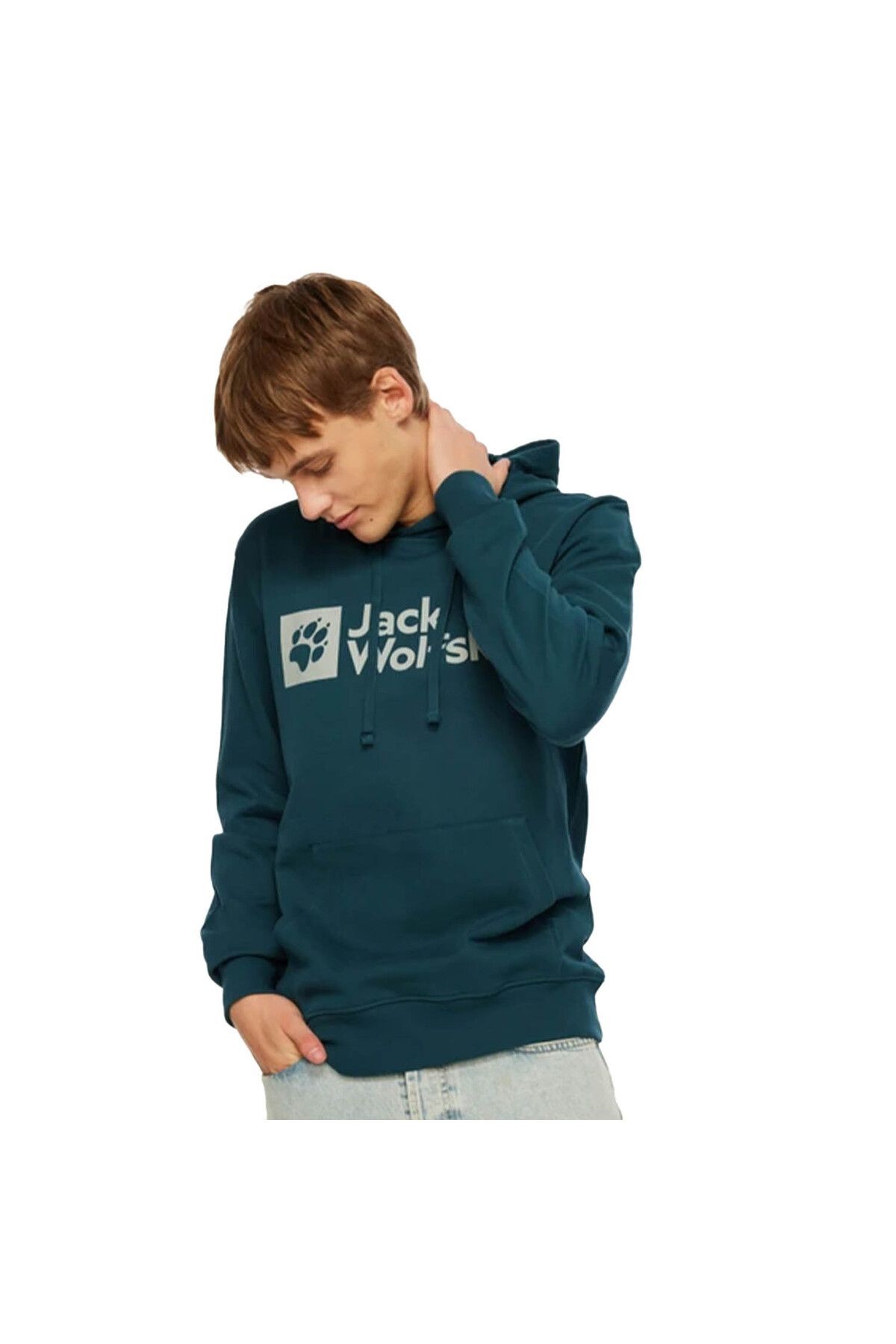 Jack Wolfskin Arthur Hoody Yeşil Erkek Kapüşonlu Sweatshirt 