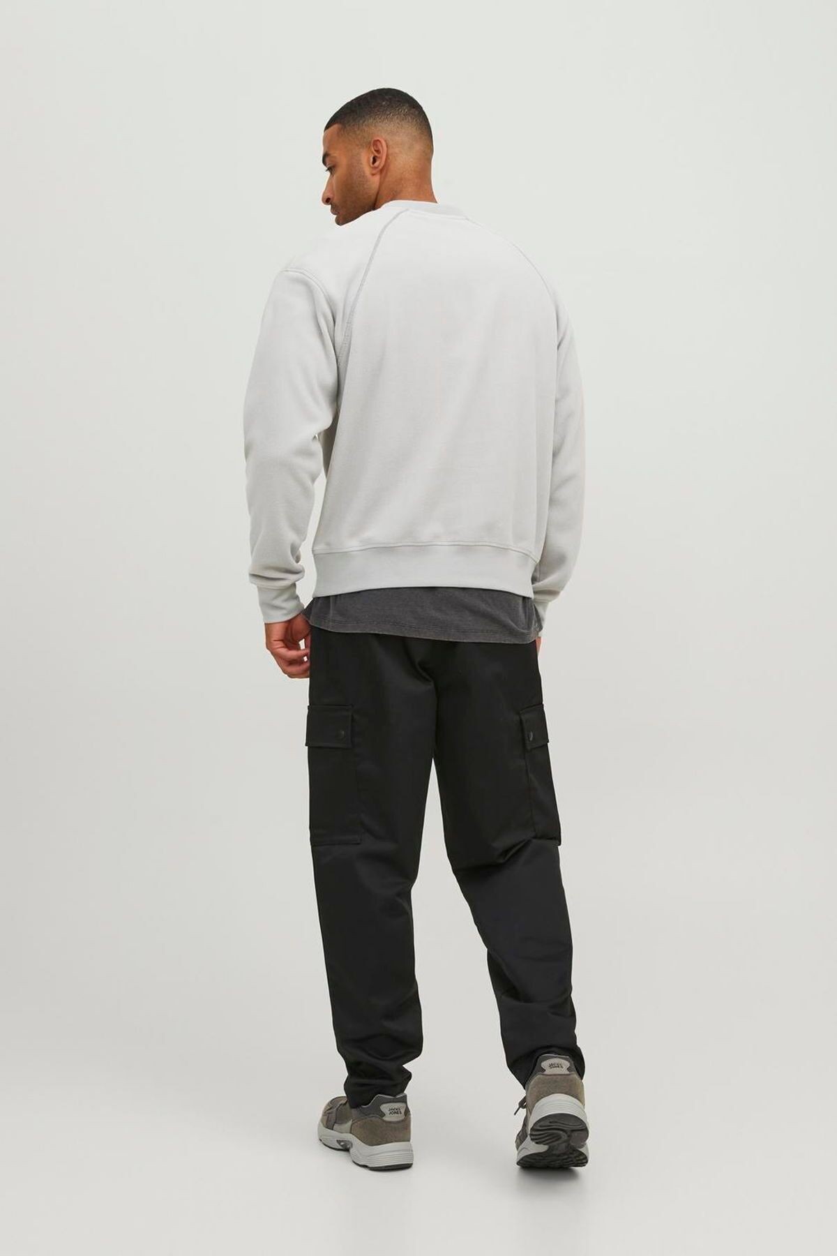 Jack & Jones L.a.b Işlemeli Bisiklet Yaka Polar Sweatshirt
