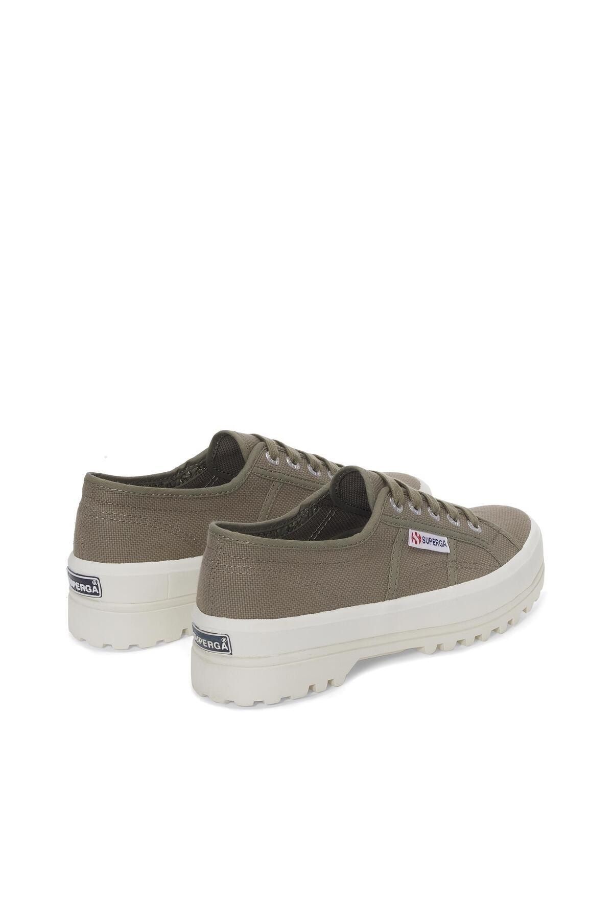 Superga 2555 Alpina Unisex Safari Yeşil Platform Sneaker