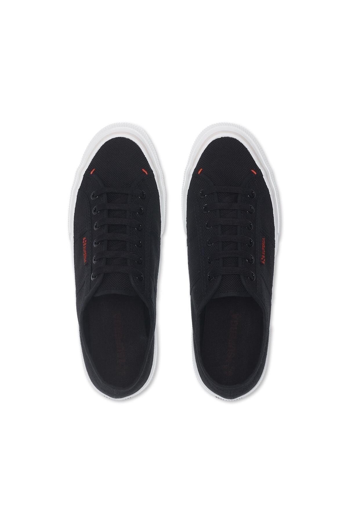 Superga 2490 Bold Unisex Siyah - Kırmızı Bileksiz Sneaker