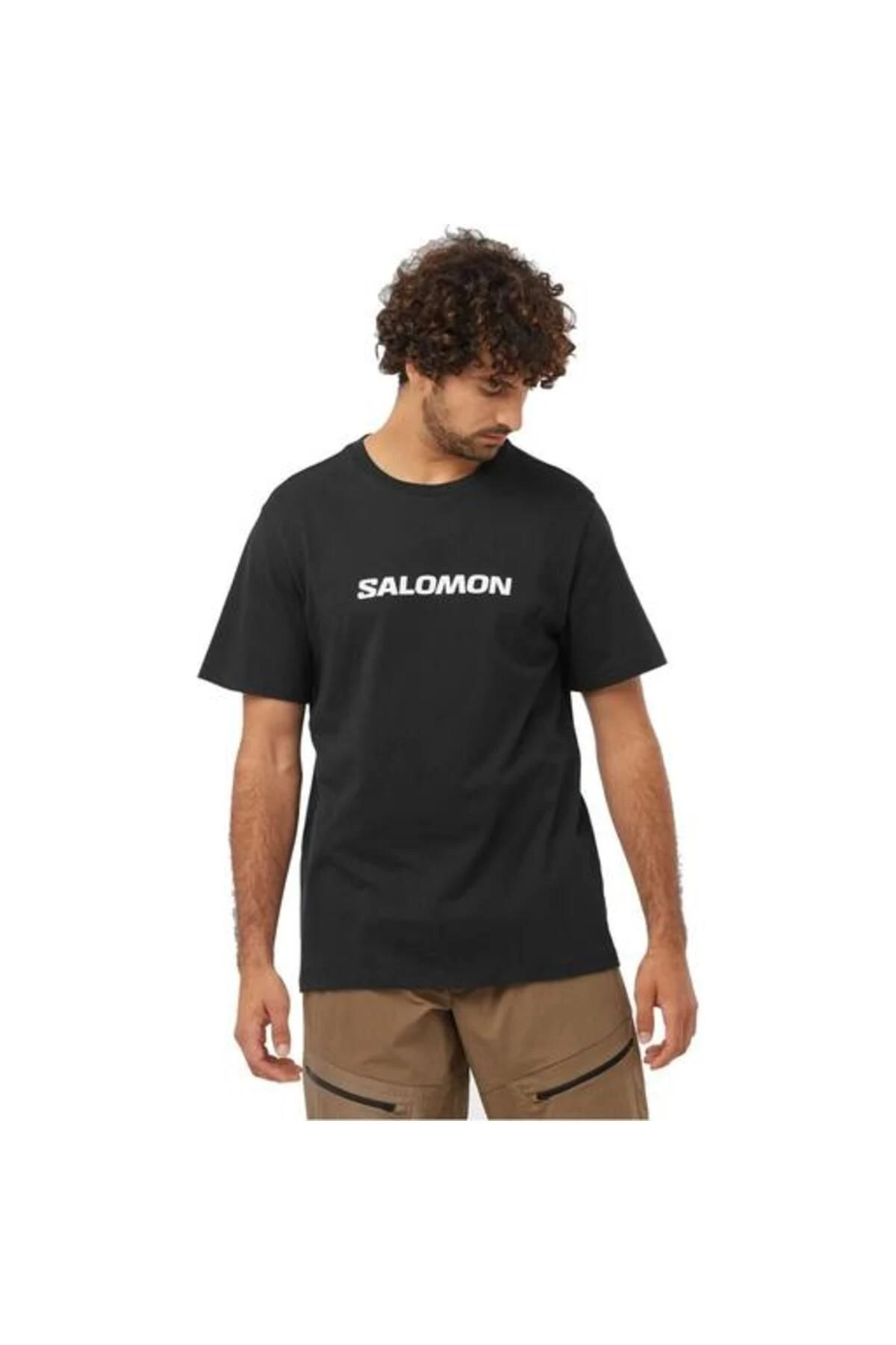 SALOMON SAL LOGO PERF SS TEE M LC2245400 ERKEK SİYAH Tişört