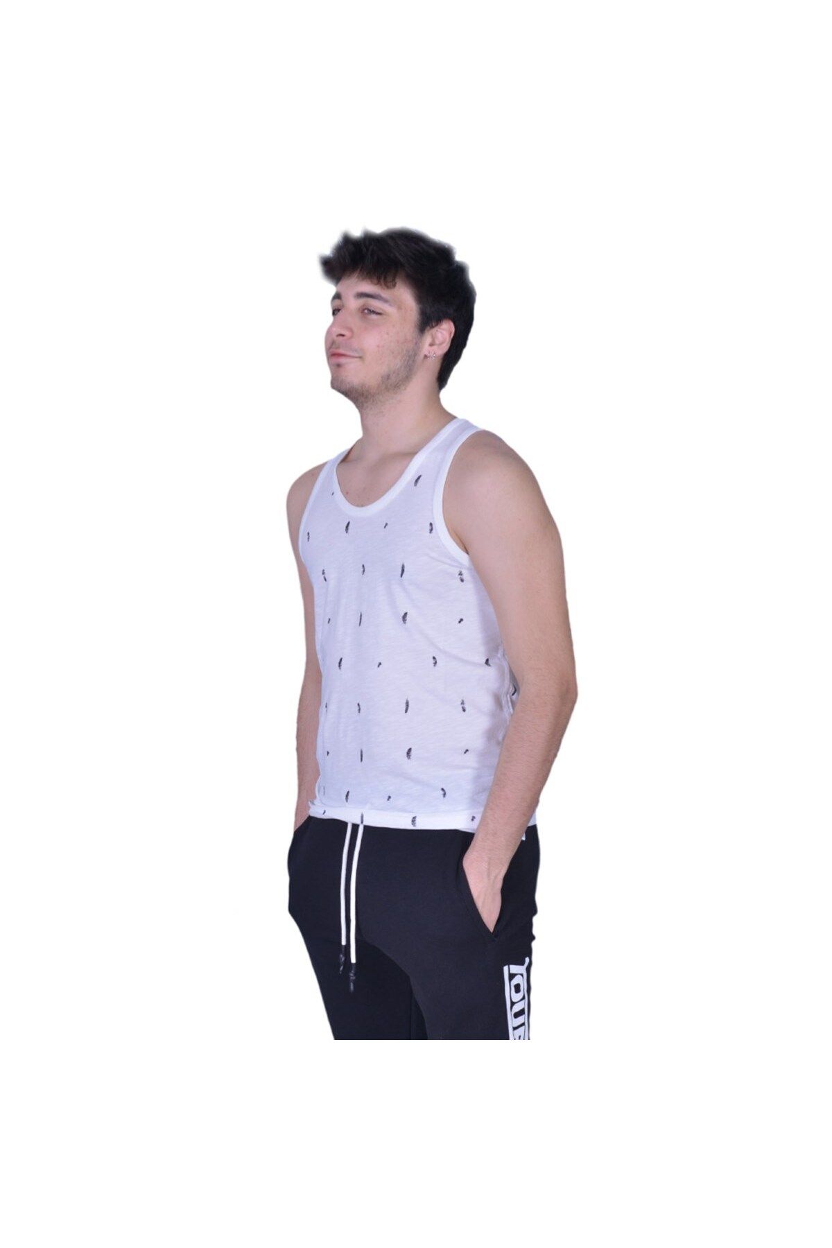 SUPERFLY Flamlı Baskılı Atlet