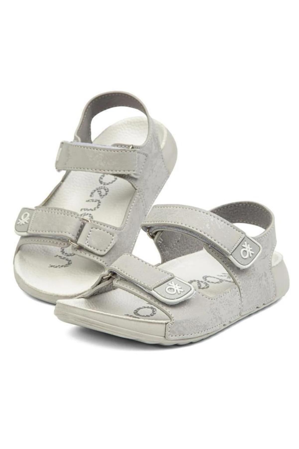 Benetton Gri Kız Çocuk Sandalet BN-1238