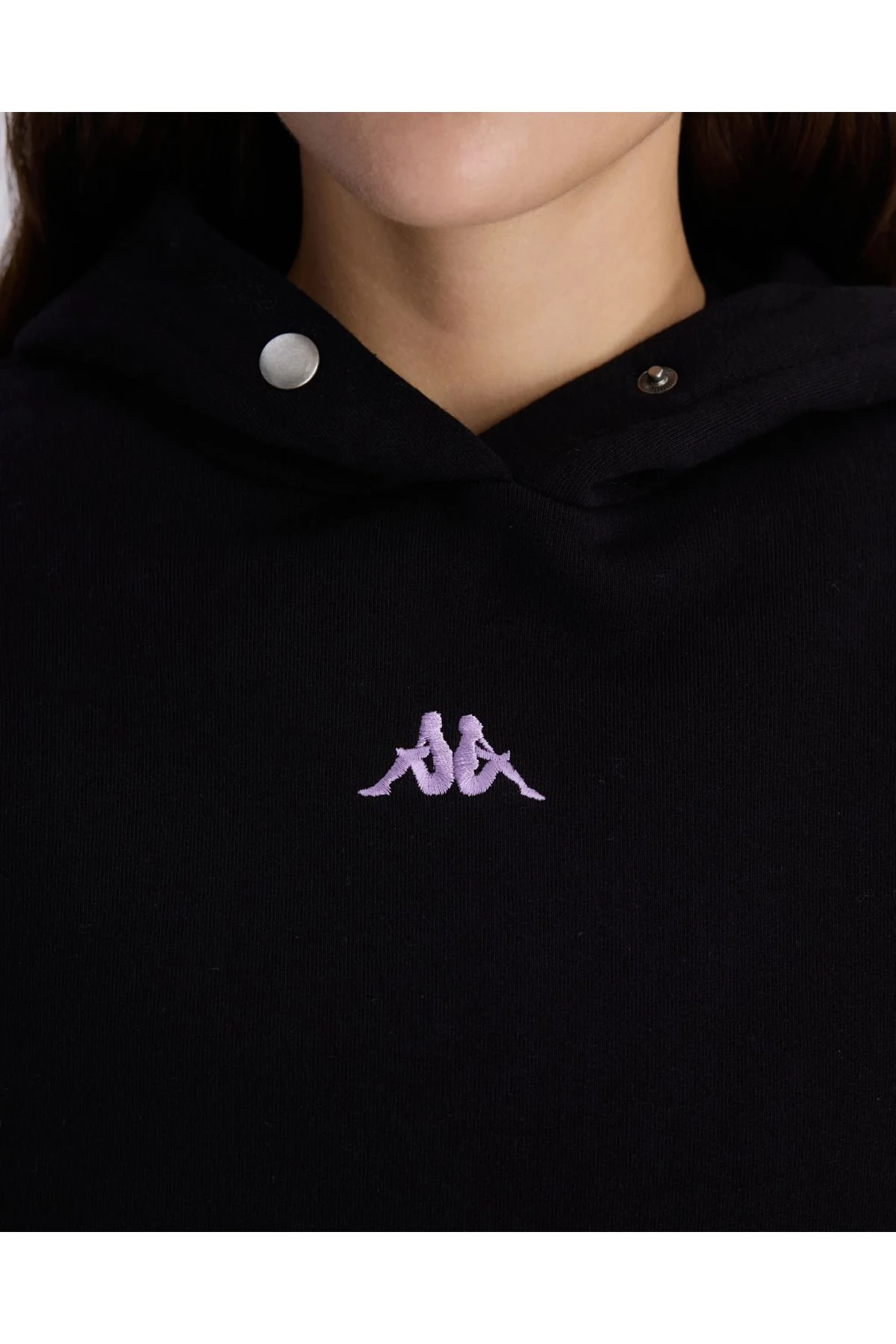 Authentic Alena Hoodie Kadın Siyah Oversize Fit Hoodie