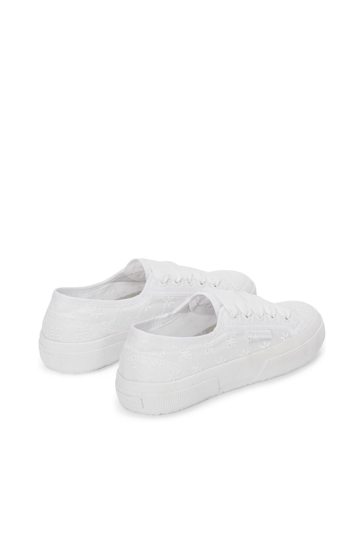 Superga 2750 Flower Sangallo Kadın Beyaz Sneaker S5137JW-A0A-SP