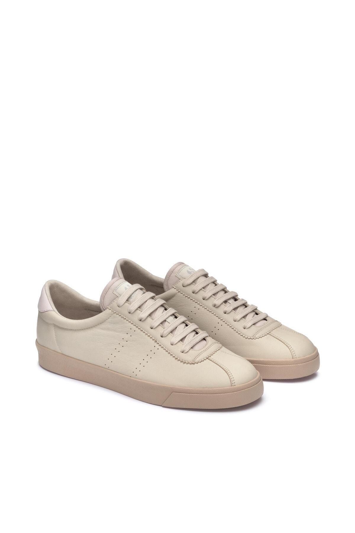SUPERGA 2843 Club S Prime Soft Leather Washable Unisex Bej Bileksiz Sneaker